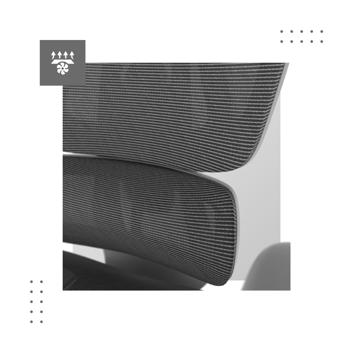 Belüftetes, langlebiges Material