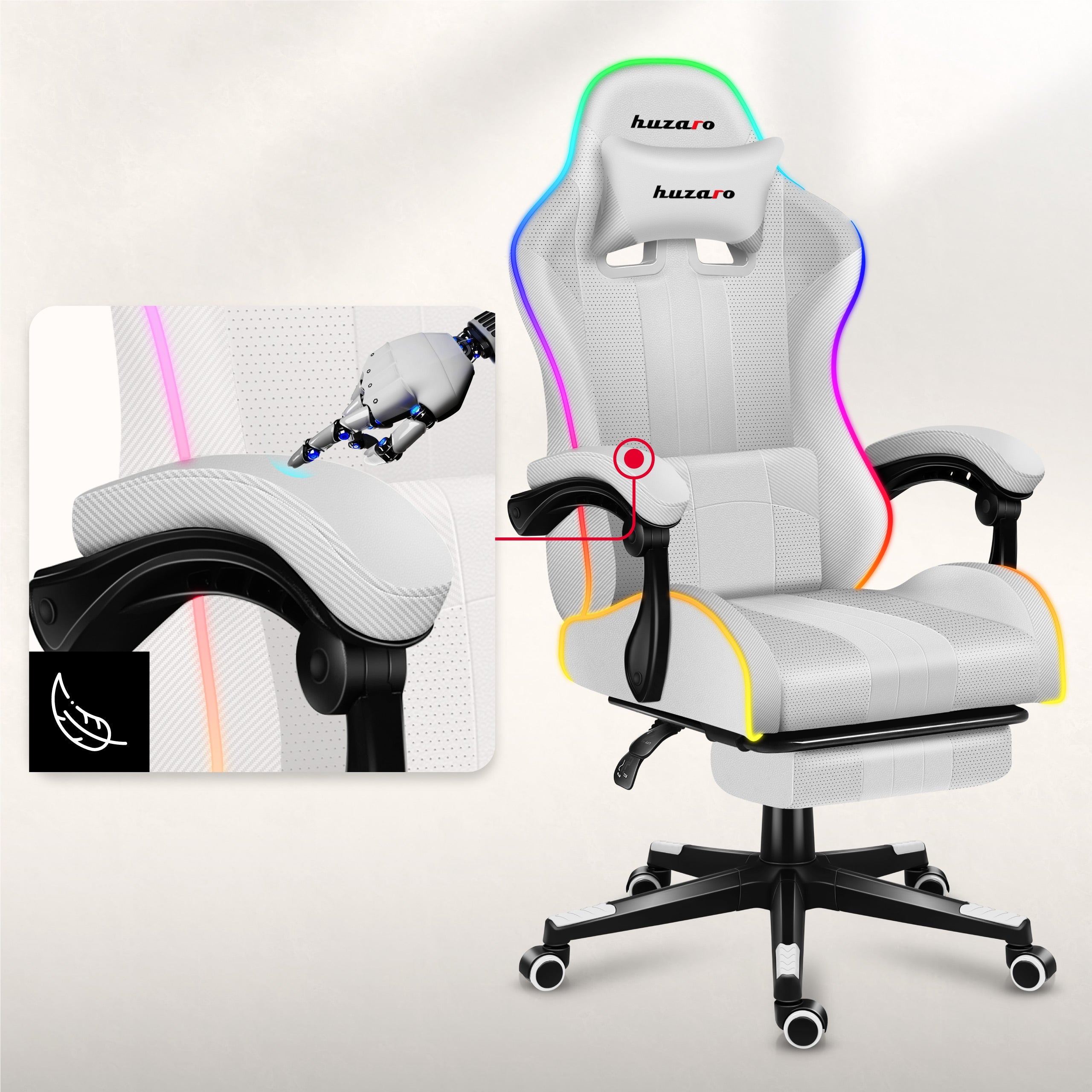 Rutschfeste Armlehnen