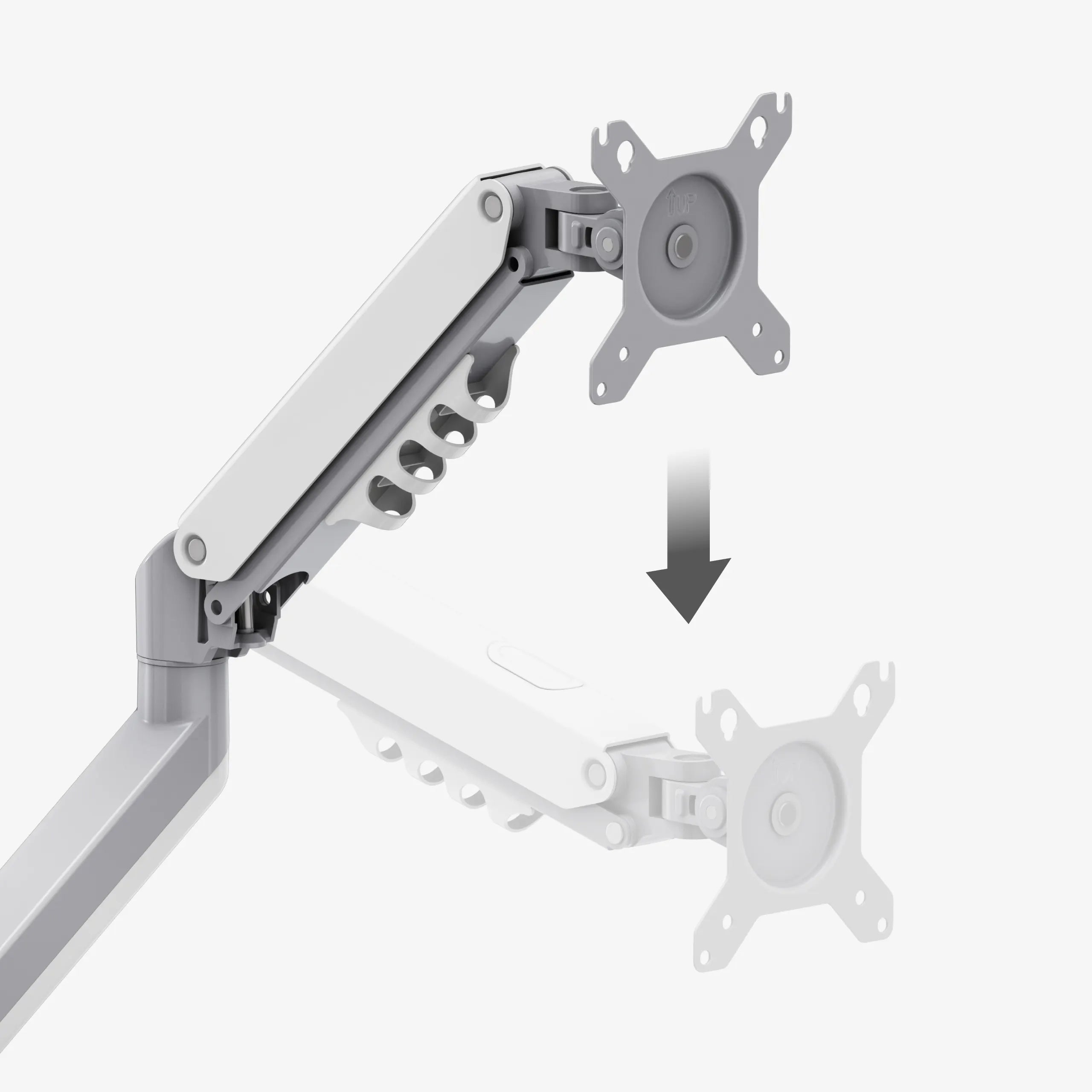 Doppelarme mit großem Einstellbereich