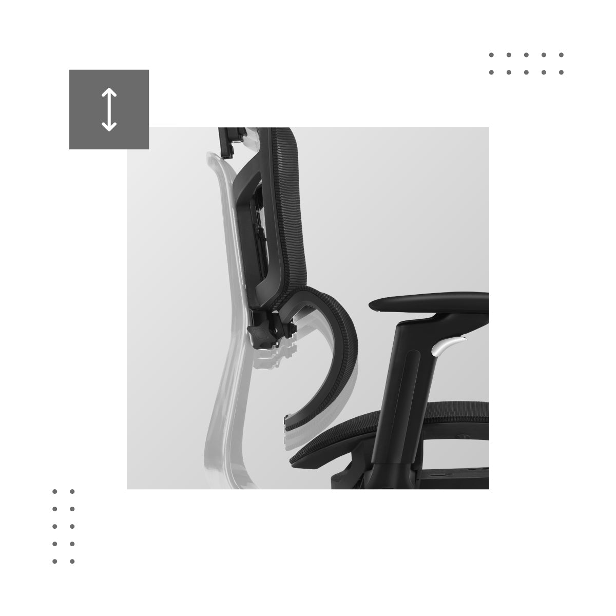 Verstellbare Rückenlehnenhöhe