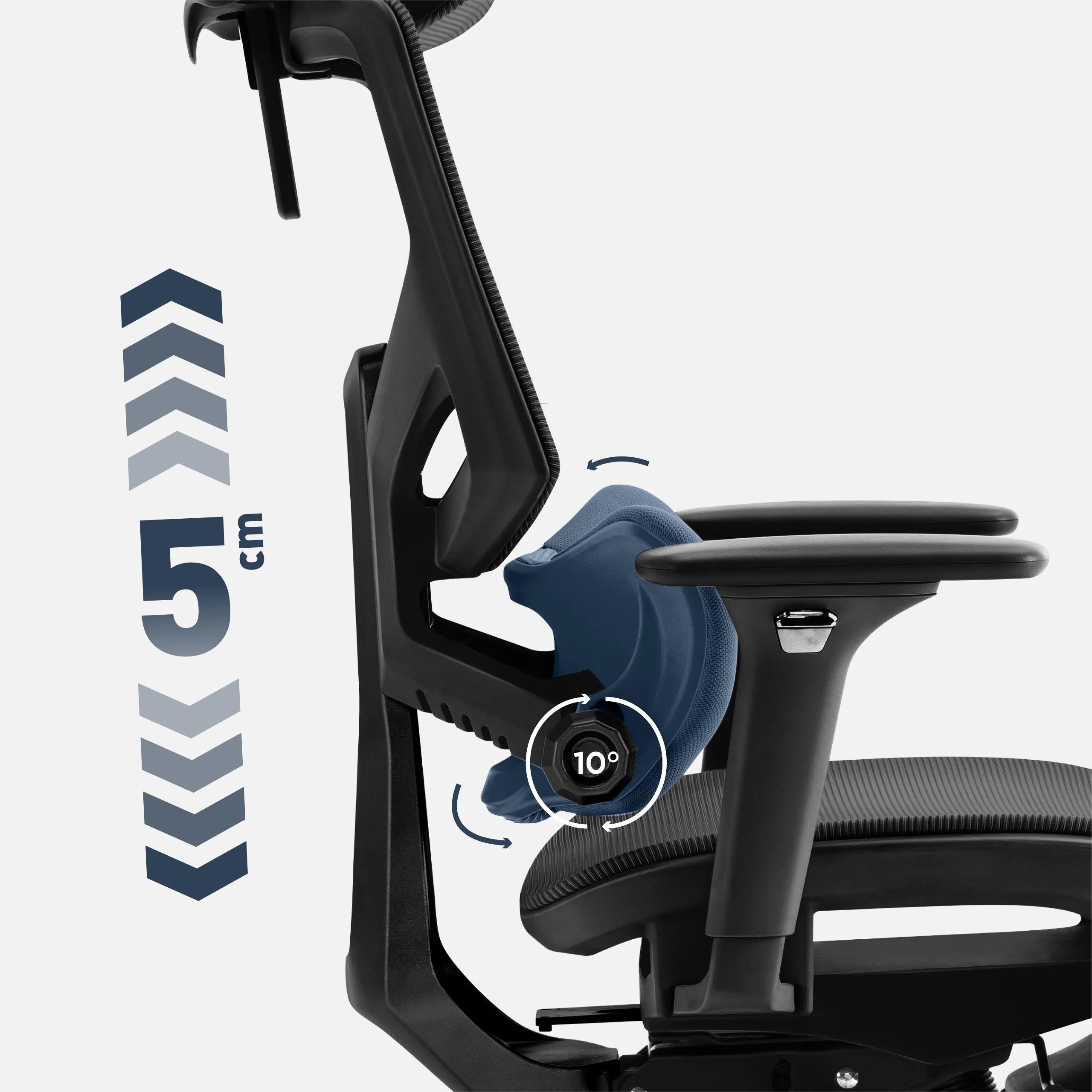 Stütze in sitzender Position