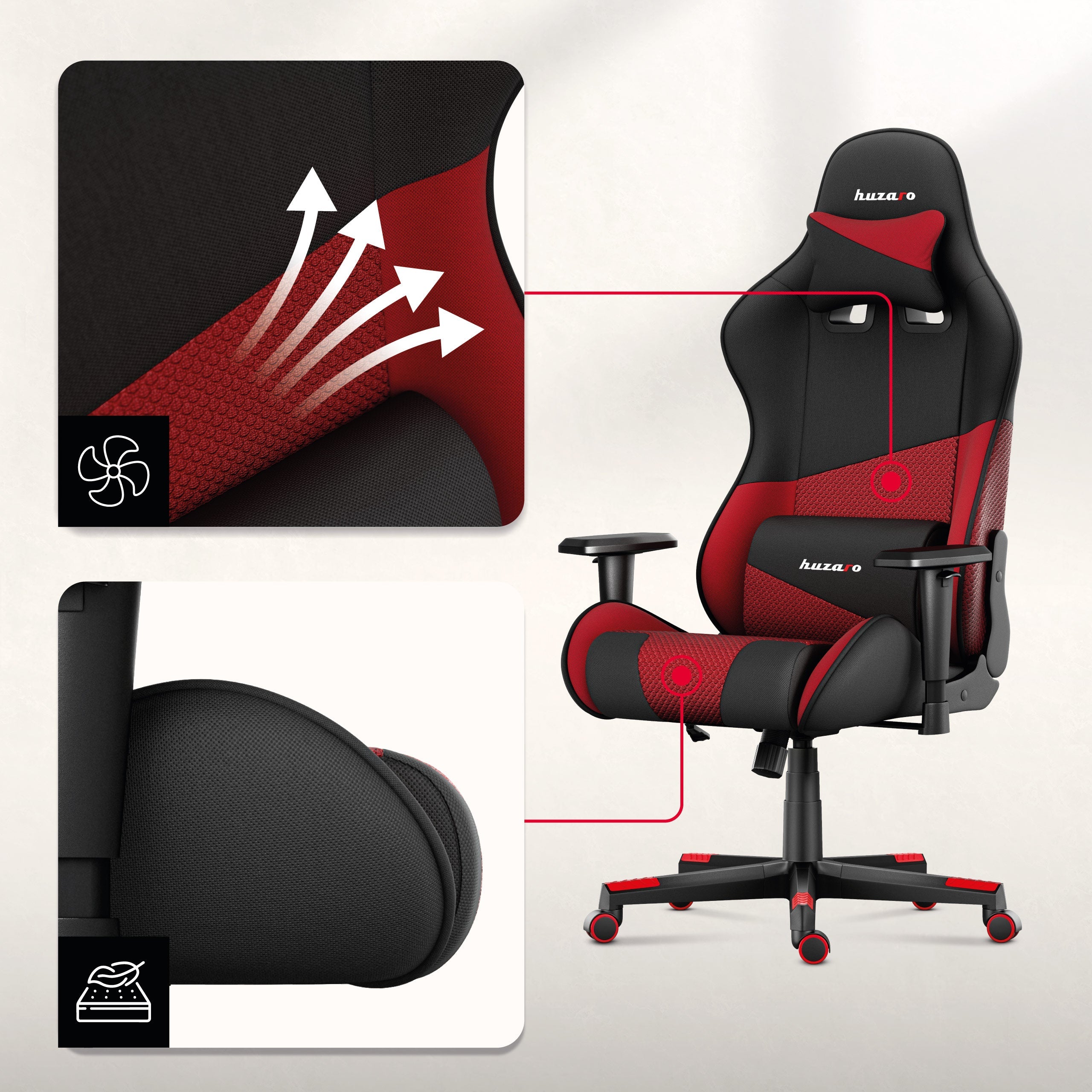 Material Gaming-Stühle mit AIR-Technologie.