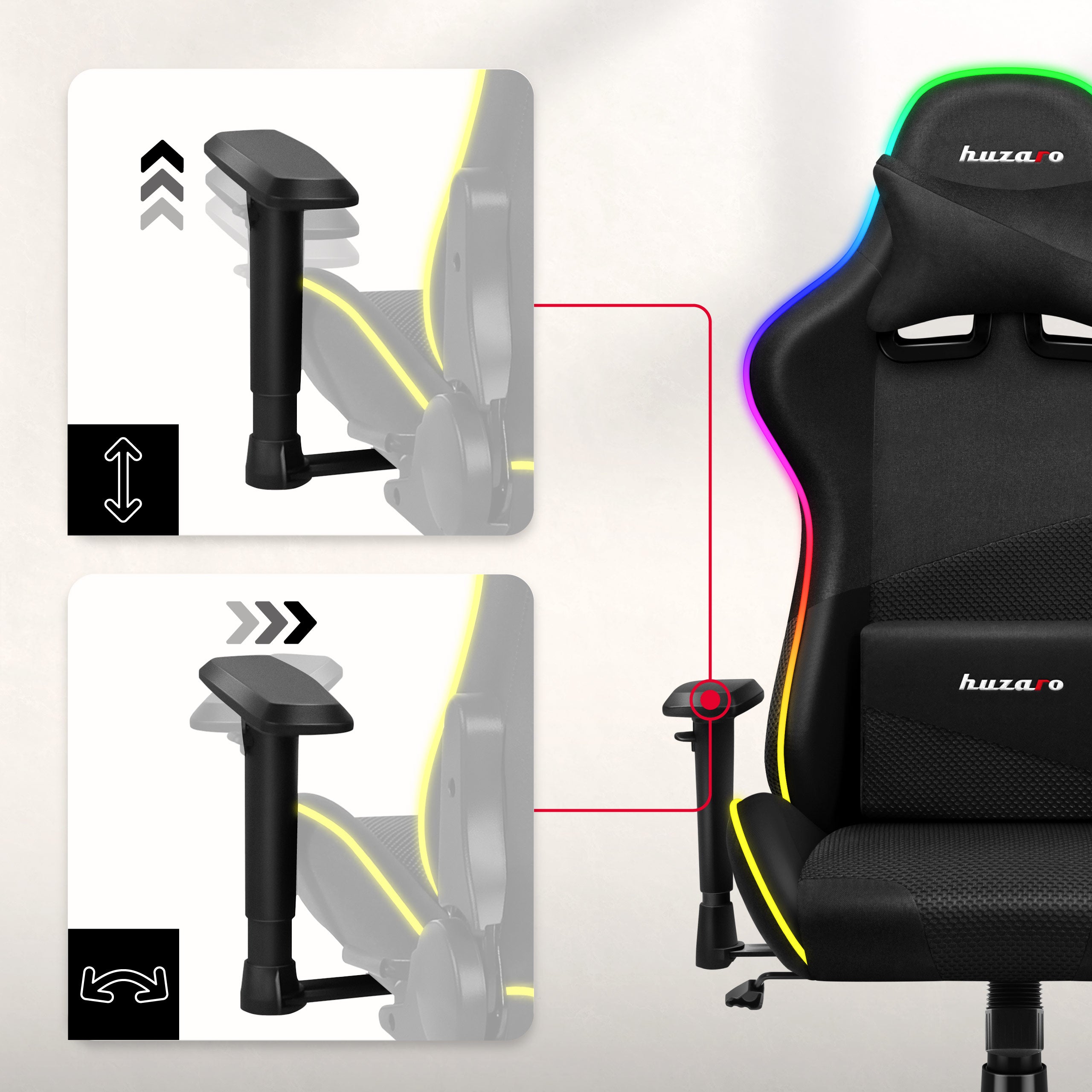 Armlehnen mit 3D-Verstellung