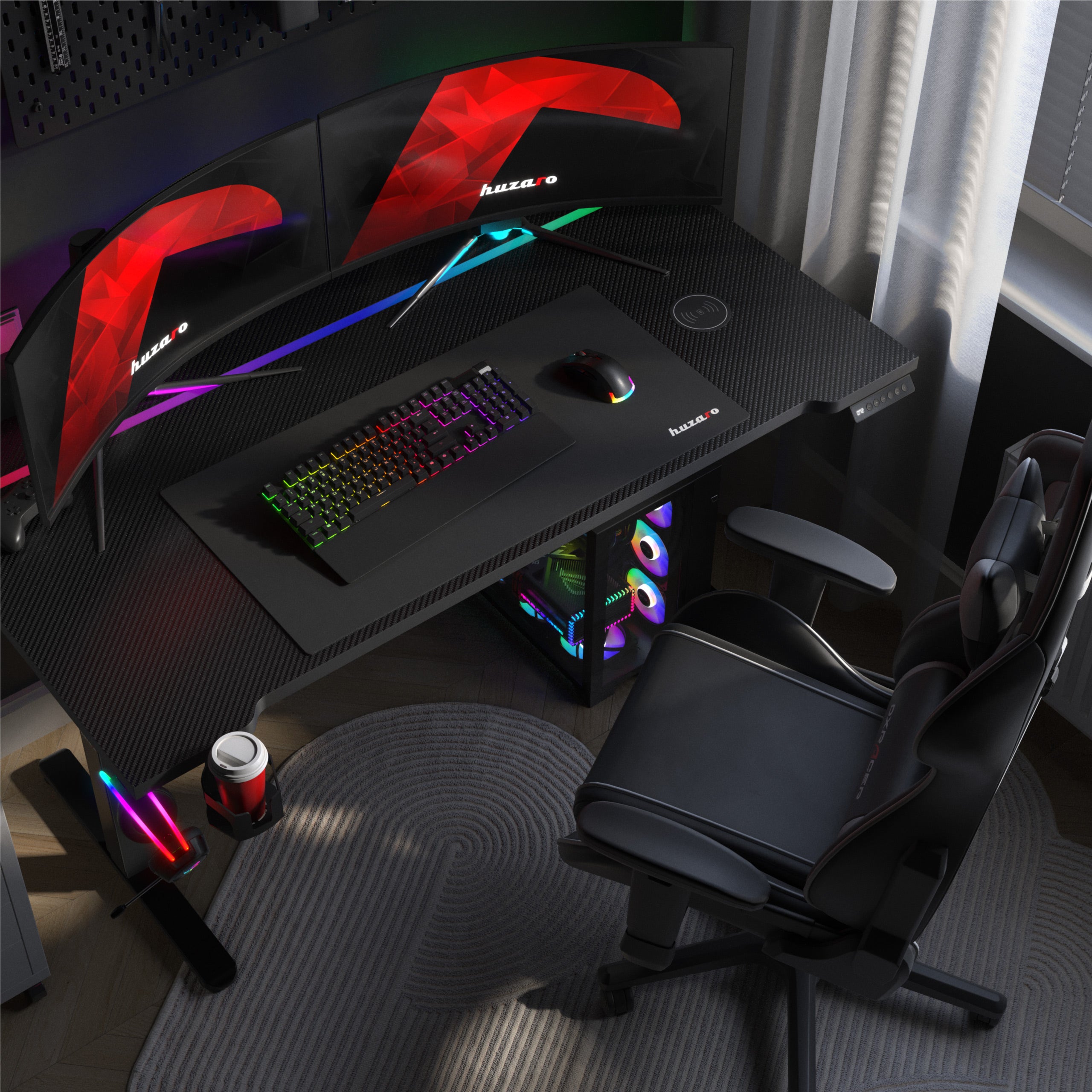 Elektrischer Gaming-Schreibtisch mit verstellbarer Tischplattenhöhe