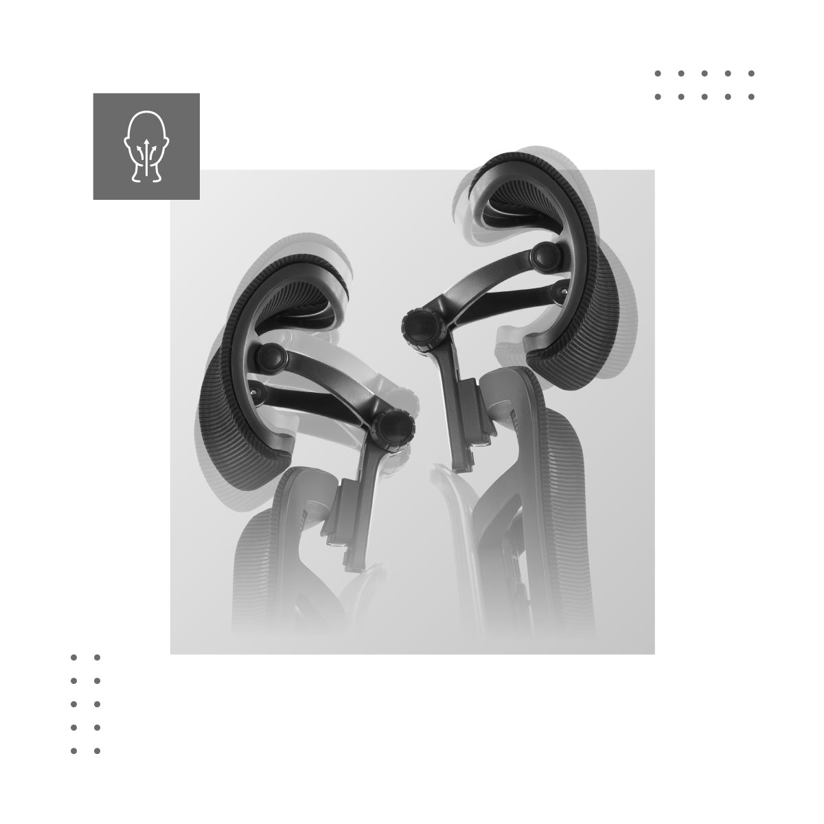 Verstellbare 3D-Kopfstütze