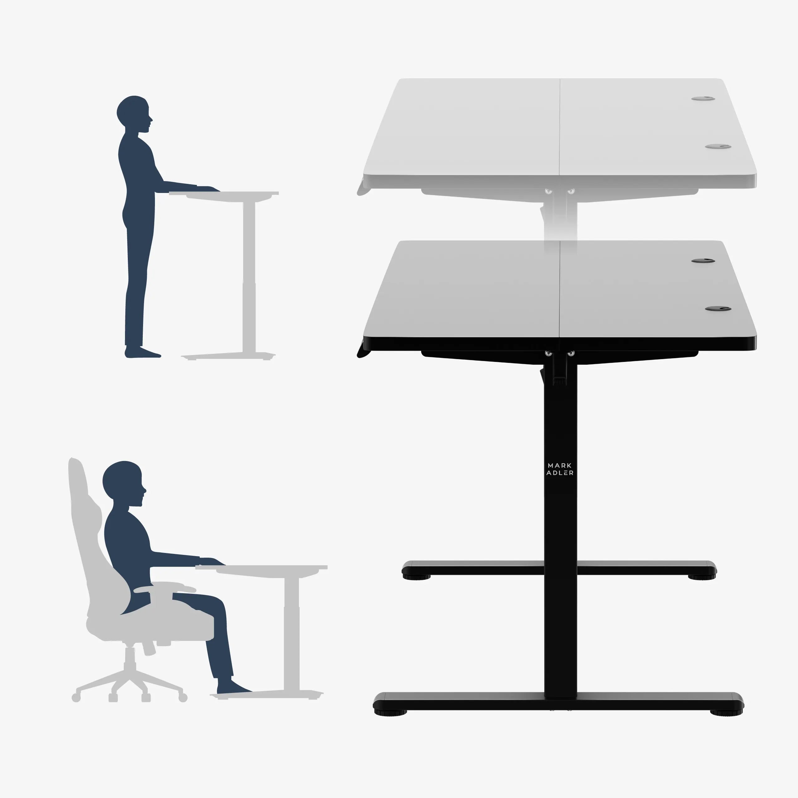 Schreibtisch mit elektrischer Höhenverstellung