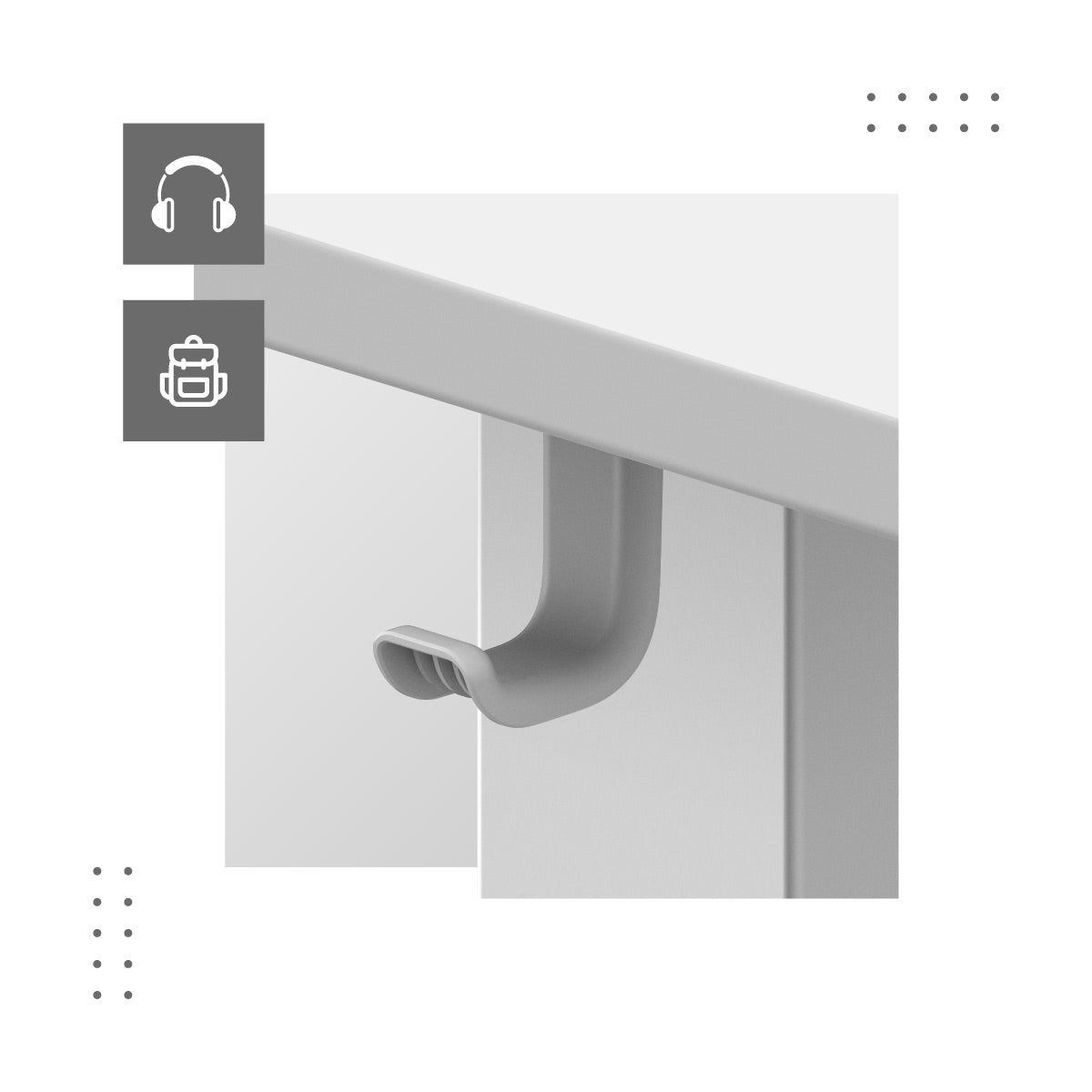 Kopfhörerhalter, Rucksack oder Tasche