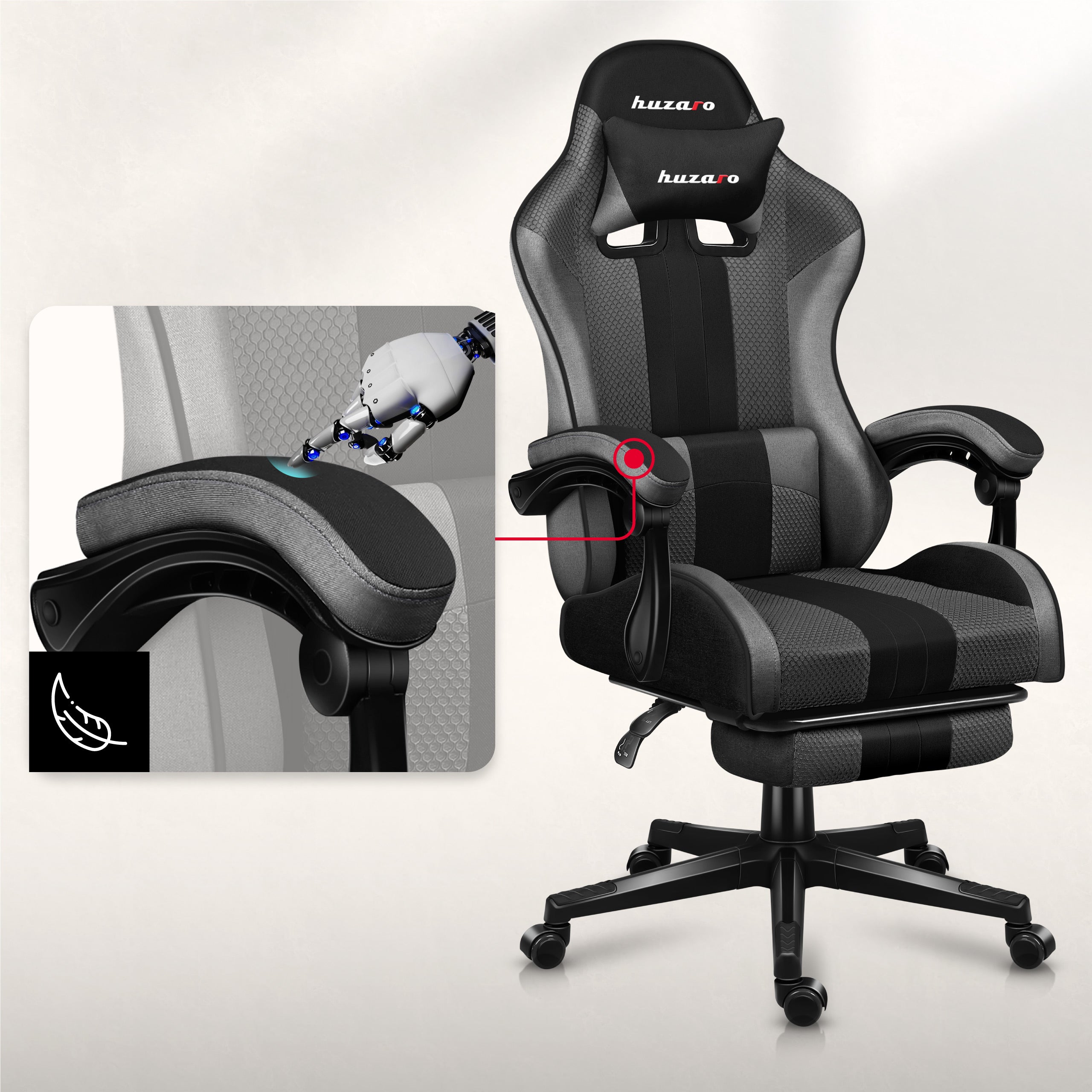 Rutschfeste Armlehnen