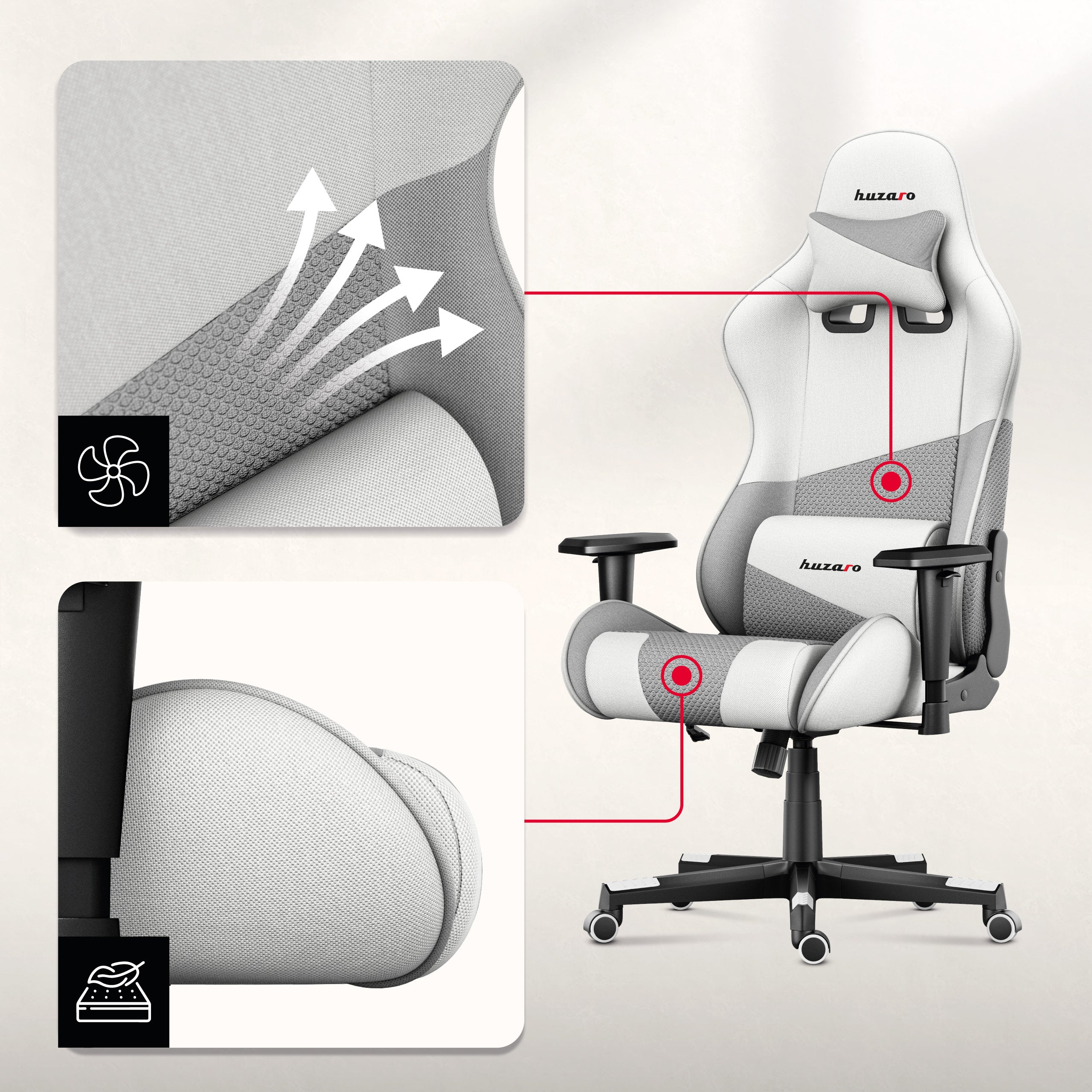 Material Gaming-Stühle mit AIR-Technologie.