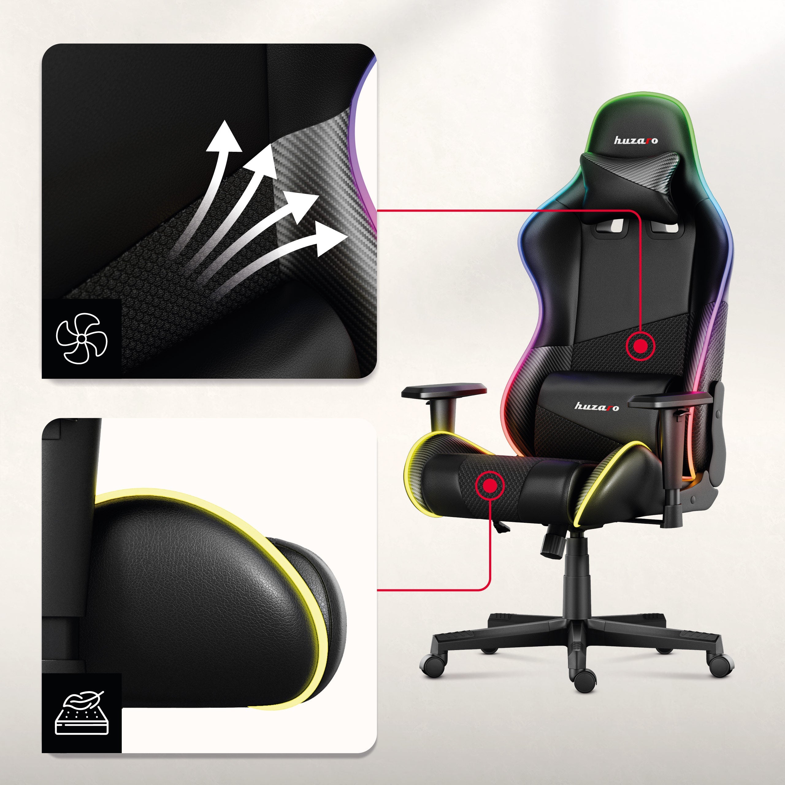 Material Gaming Stühle mit AIR Technologie