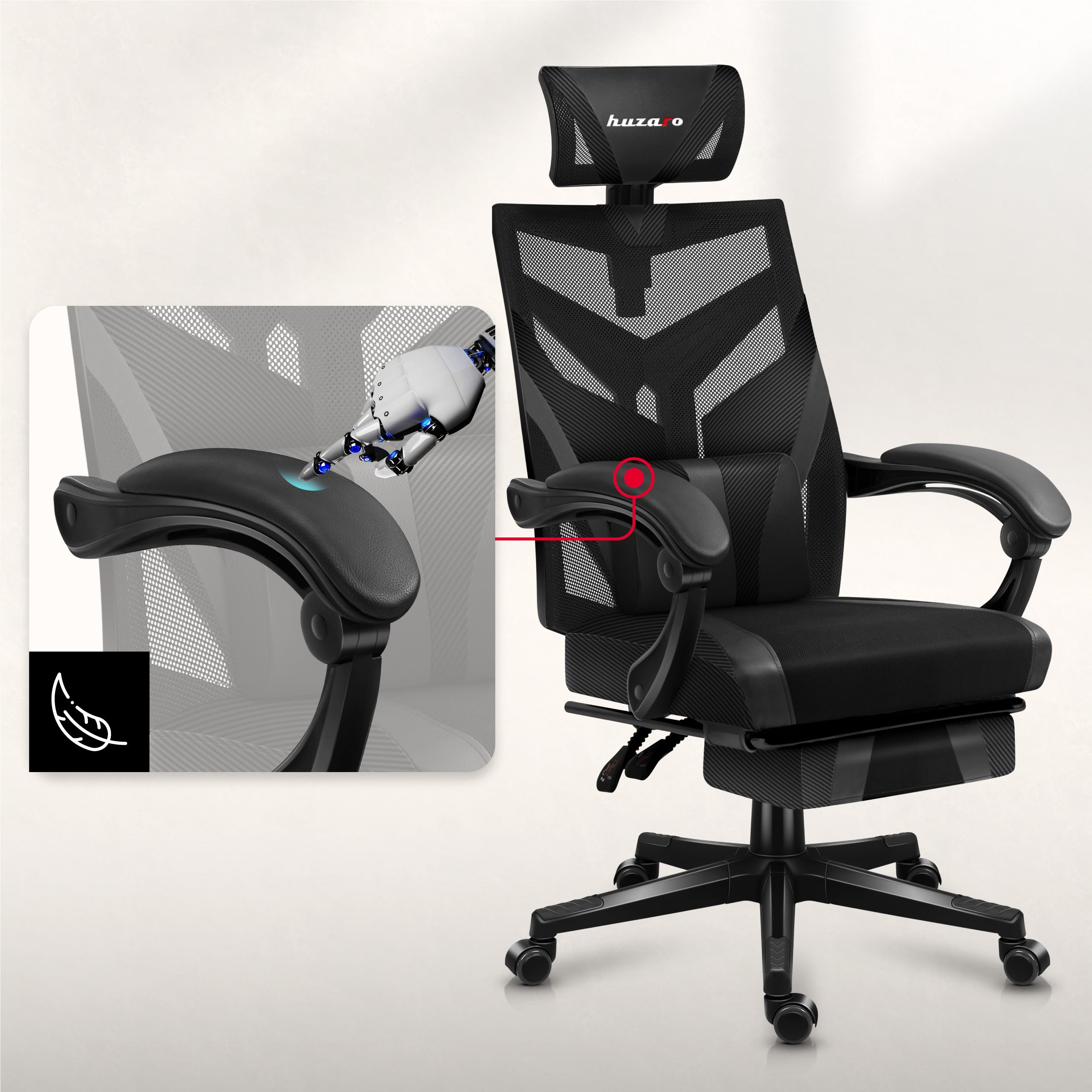 Ergonomische, bequeme Armlehnen