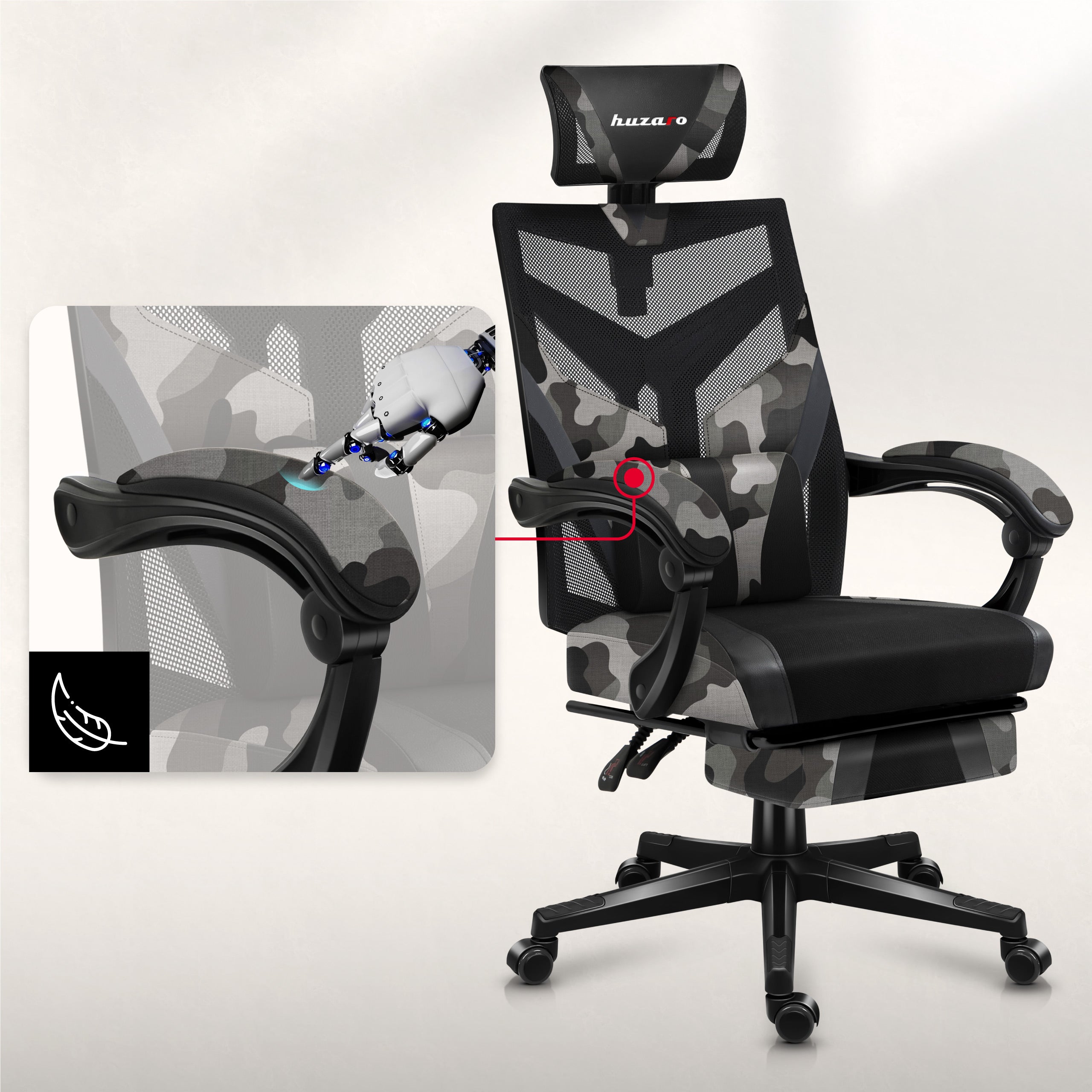 Ergonomische, bequeme Armlehnen