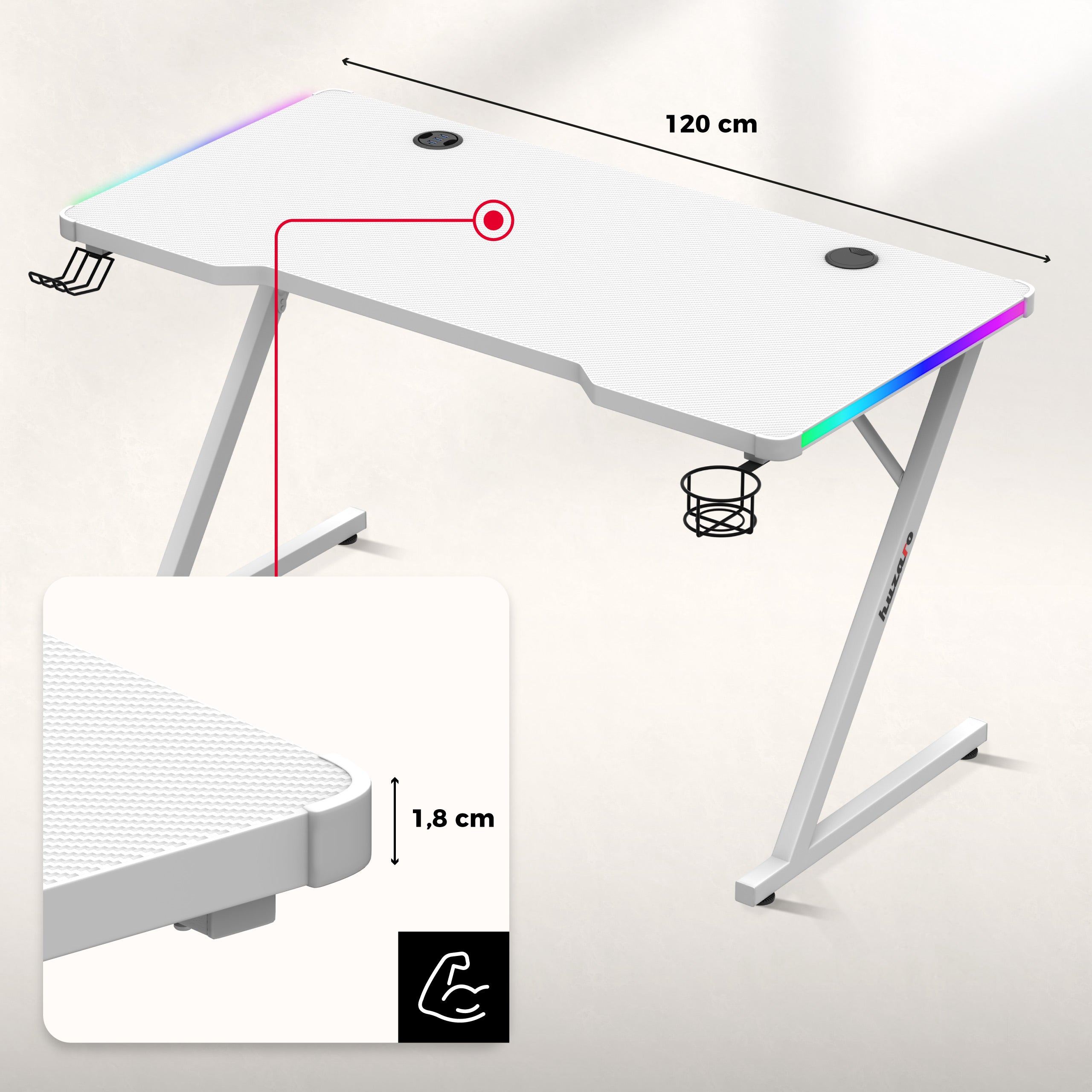 Arbeitsplatte mit Carbon Flex-Beschichtung