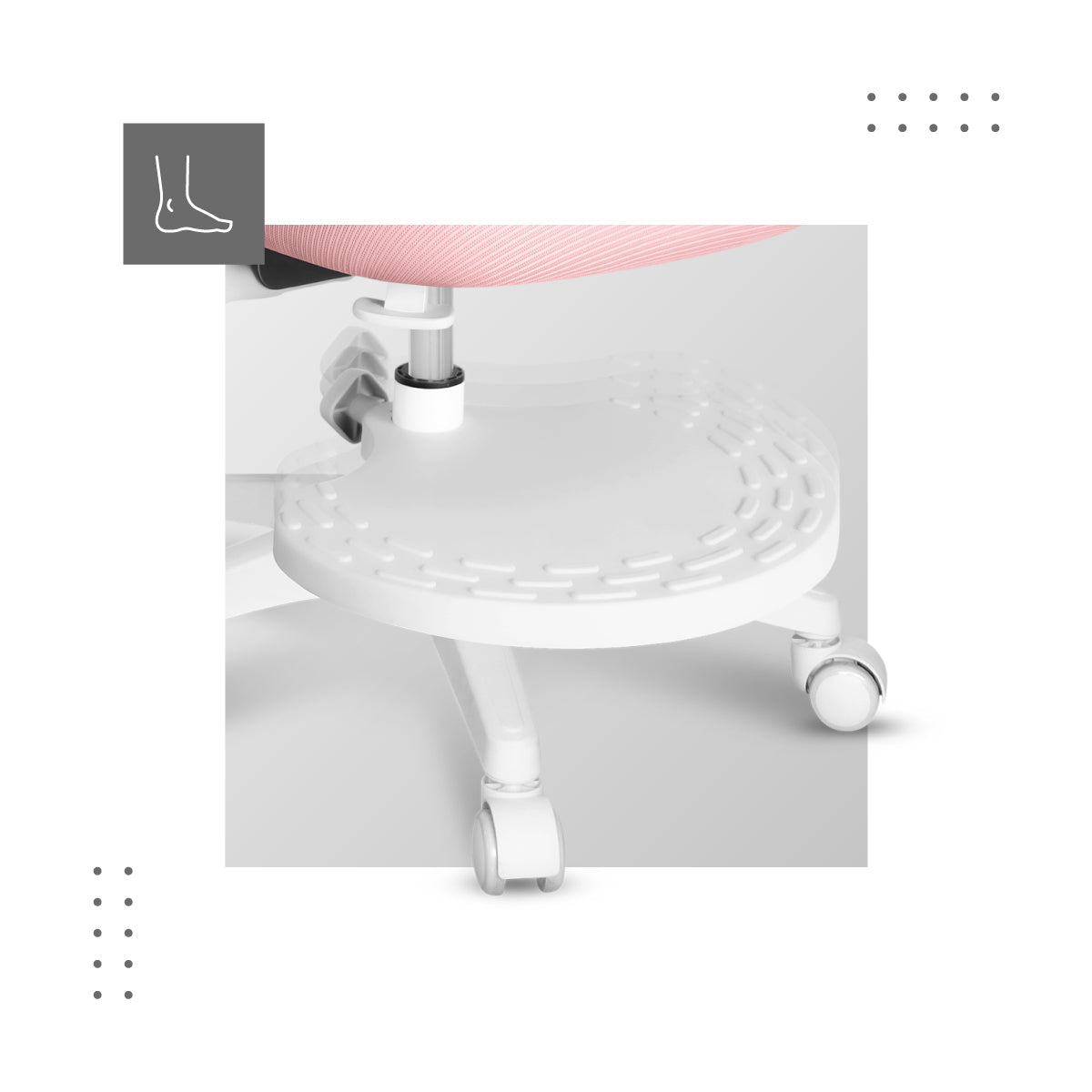 Bequeme Fußstütze mit Verstellung