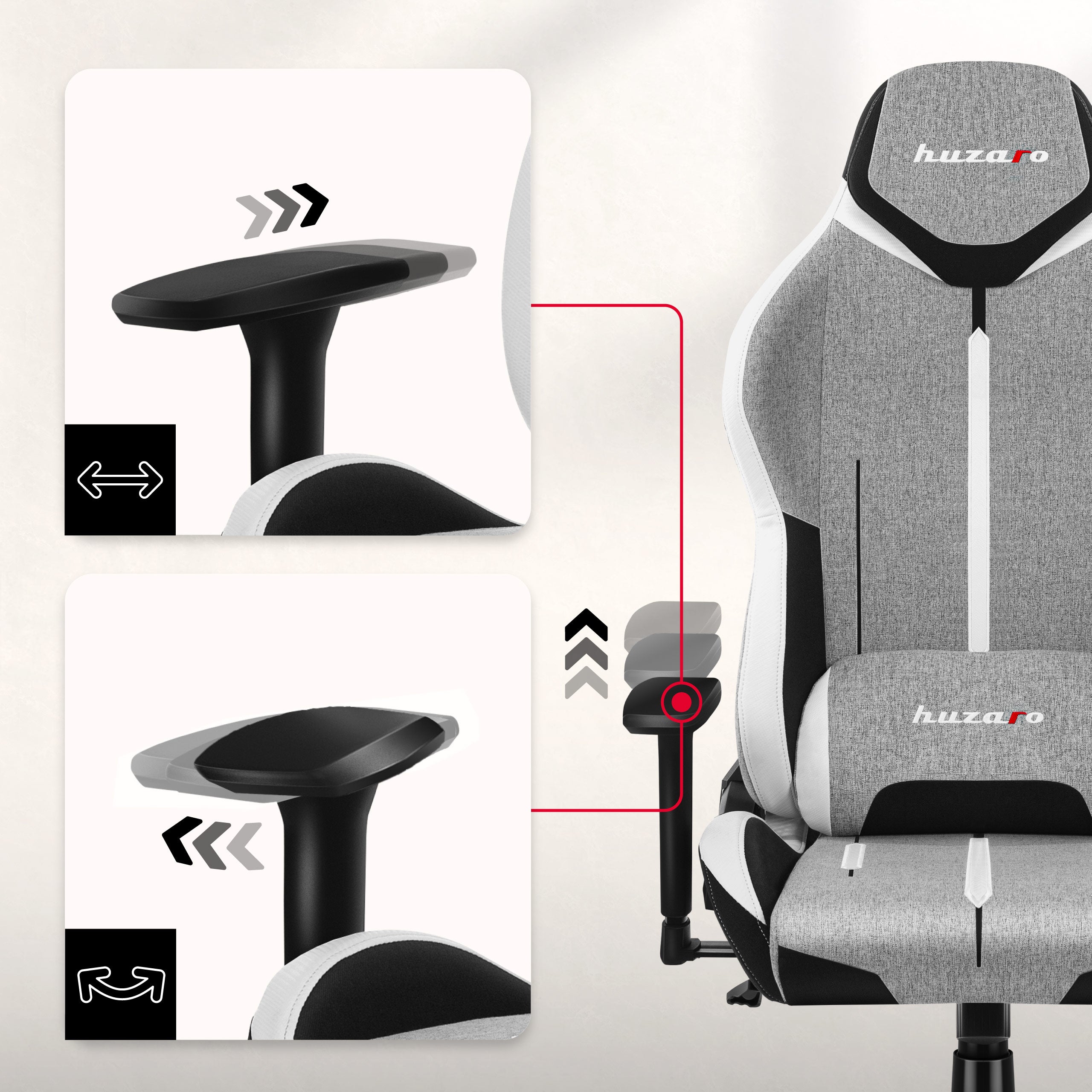 Armlehnen mit 3D-Verstellung