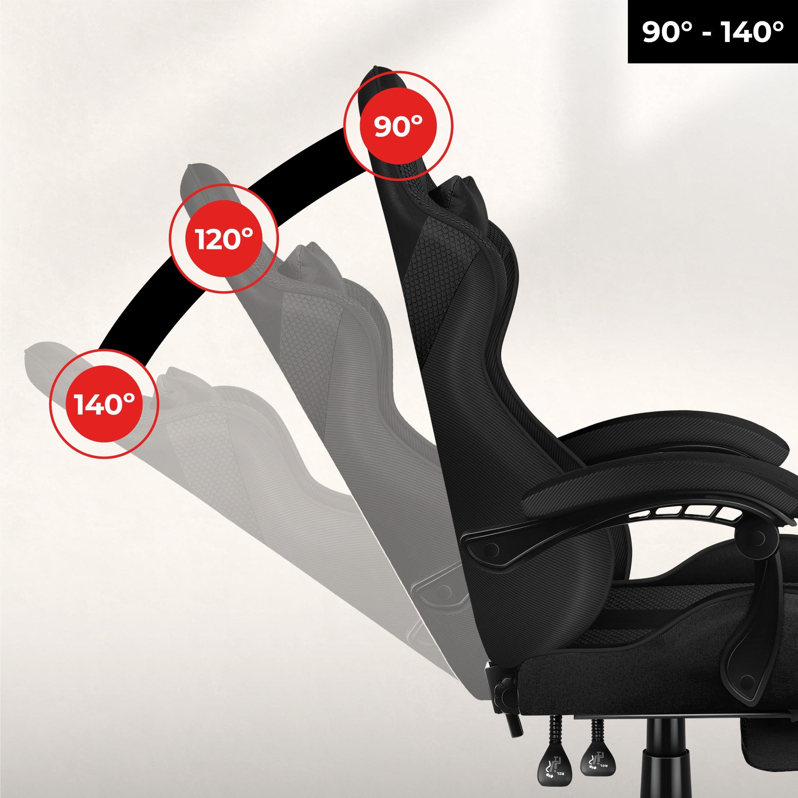 Bequemes Kippen der Rückenlehne