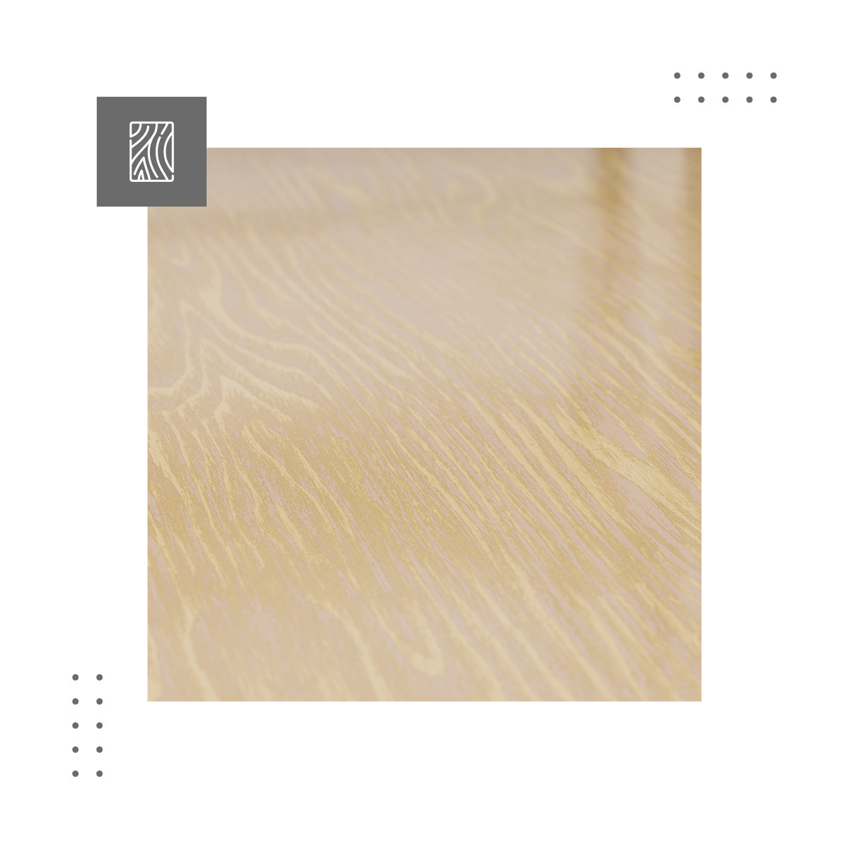 Eine holzähnliche Arbeitsplatte