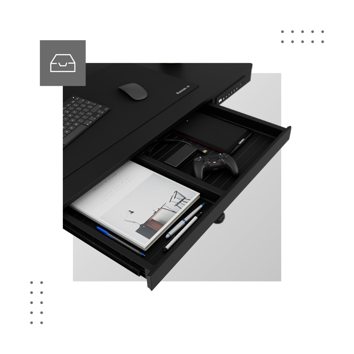 Schublade in der Arbeitsplatte