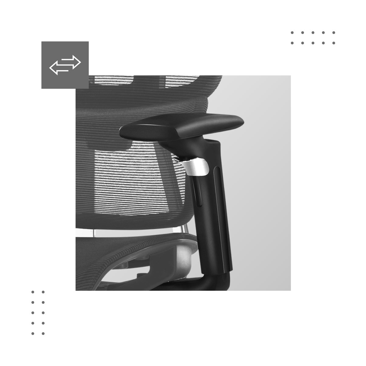 Verstellbare Armlehnen