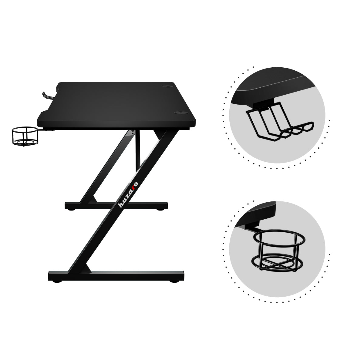 Kopfhörer- und Getränkehalter
