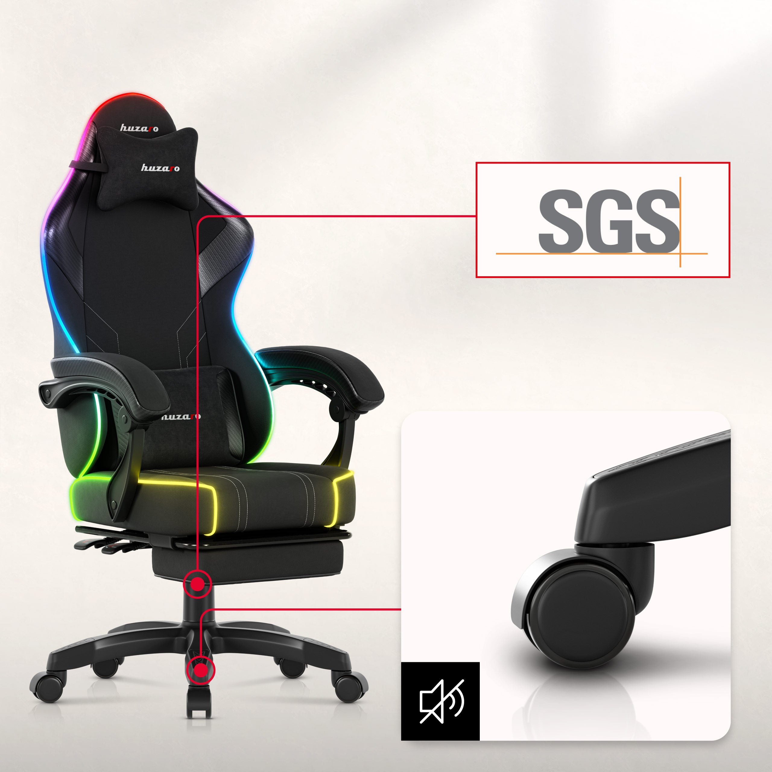 Polyurethan-Gummi-Räder 50 mm