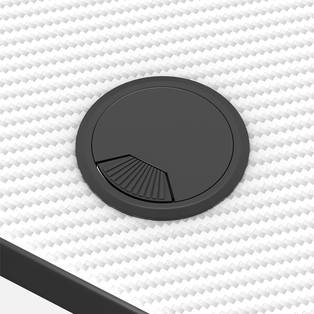 Zentral angeordneter Einlass zu den Drähten