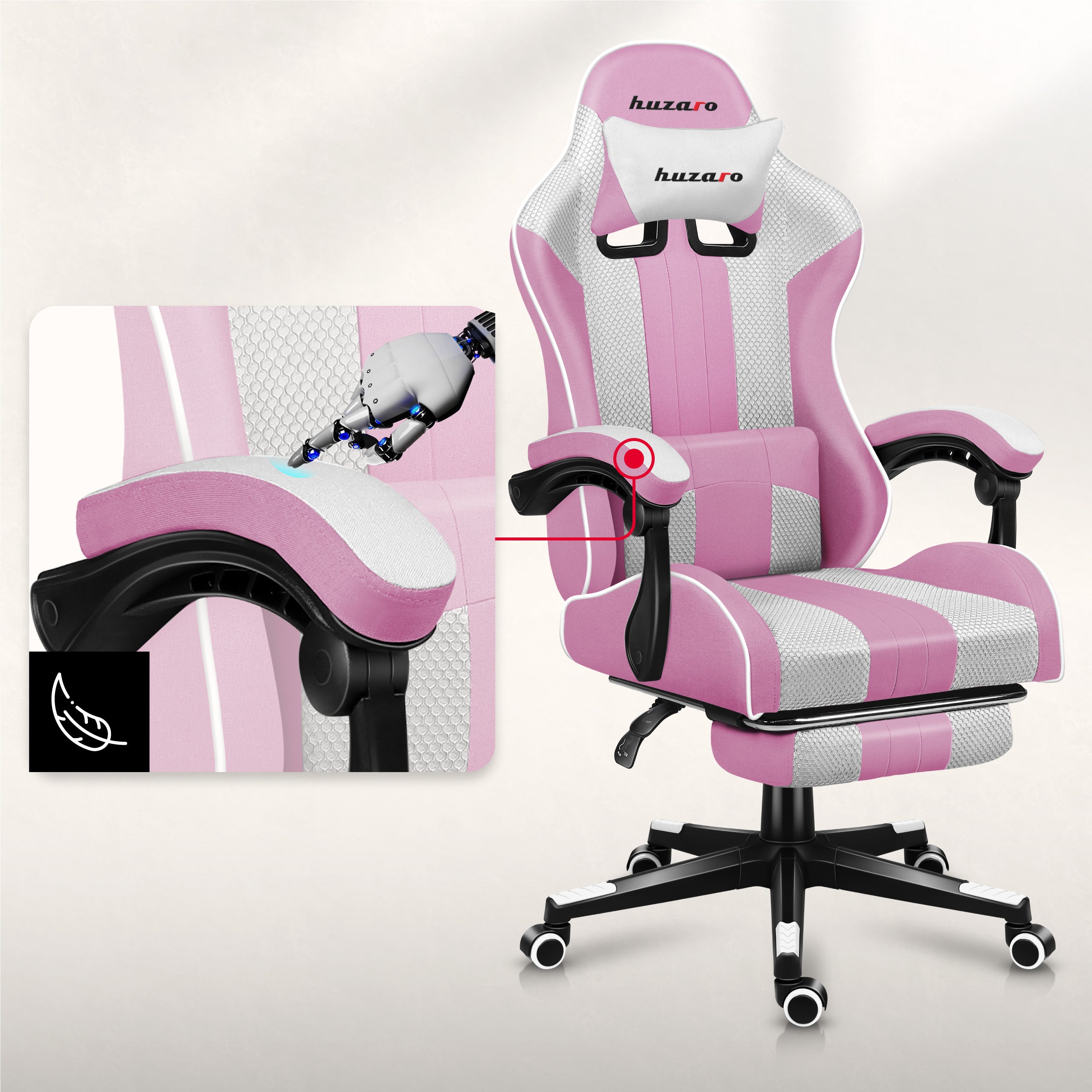 Rutschfeste Armlehnen