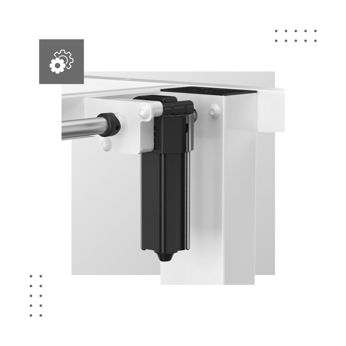 Leiser und reibungsloser Motor