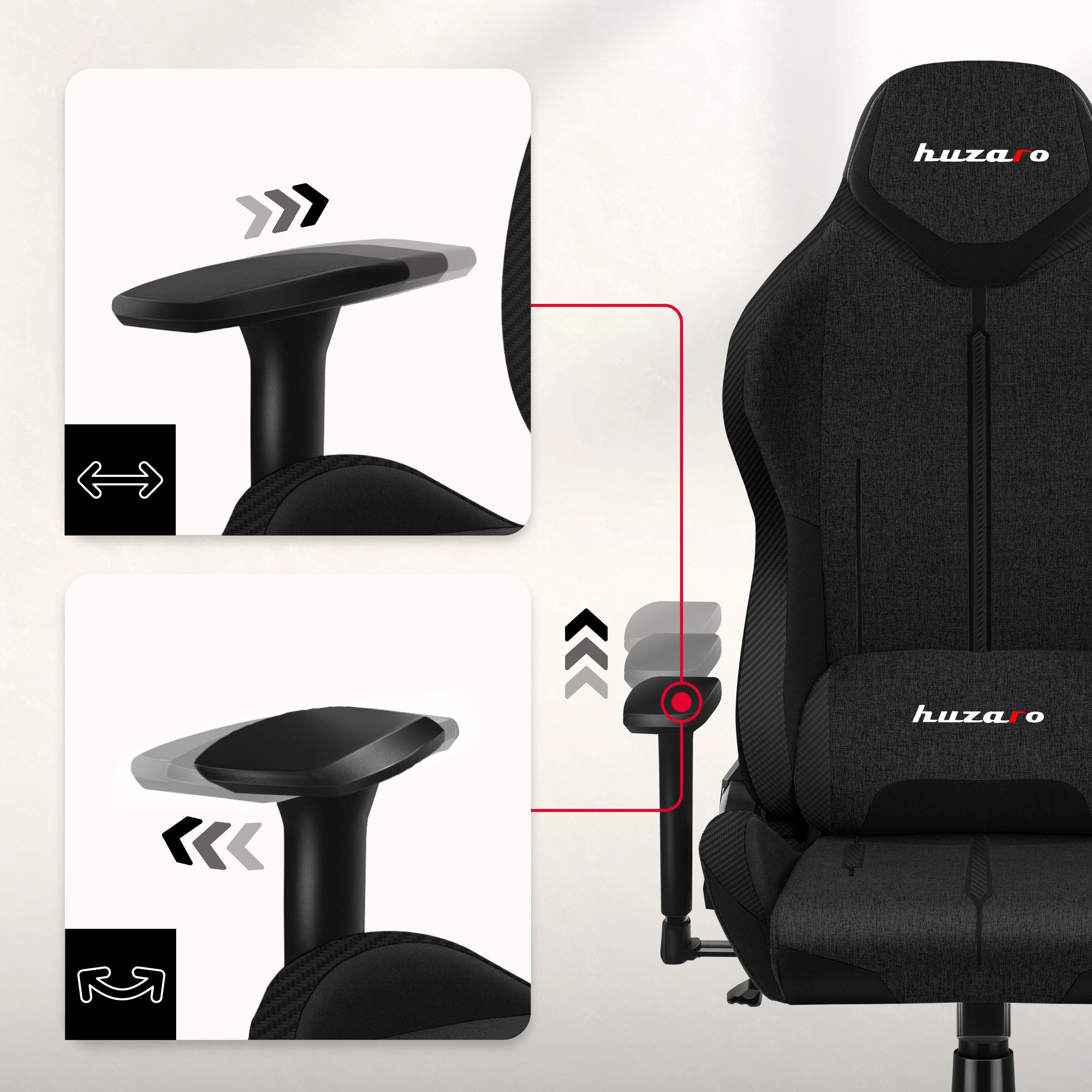 Armlehnen mit 3D-Verstellung