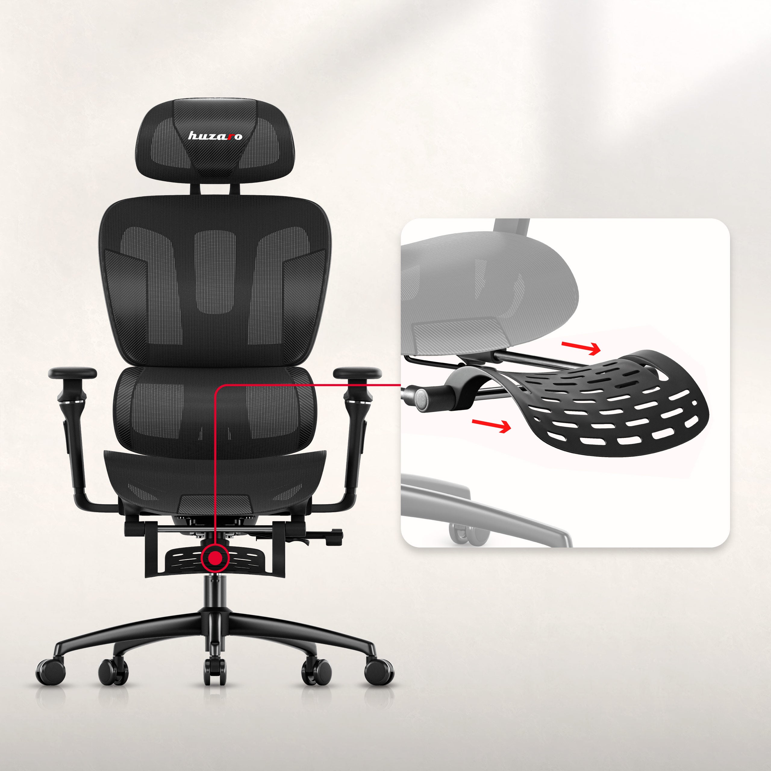 Einziehbare Fußstütze