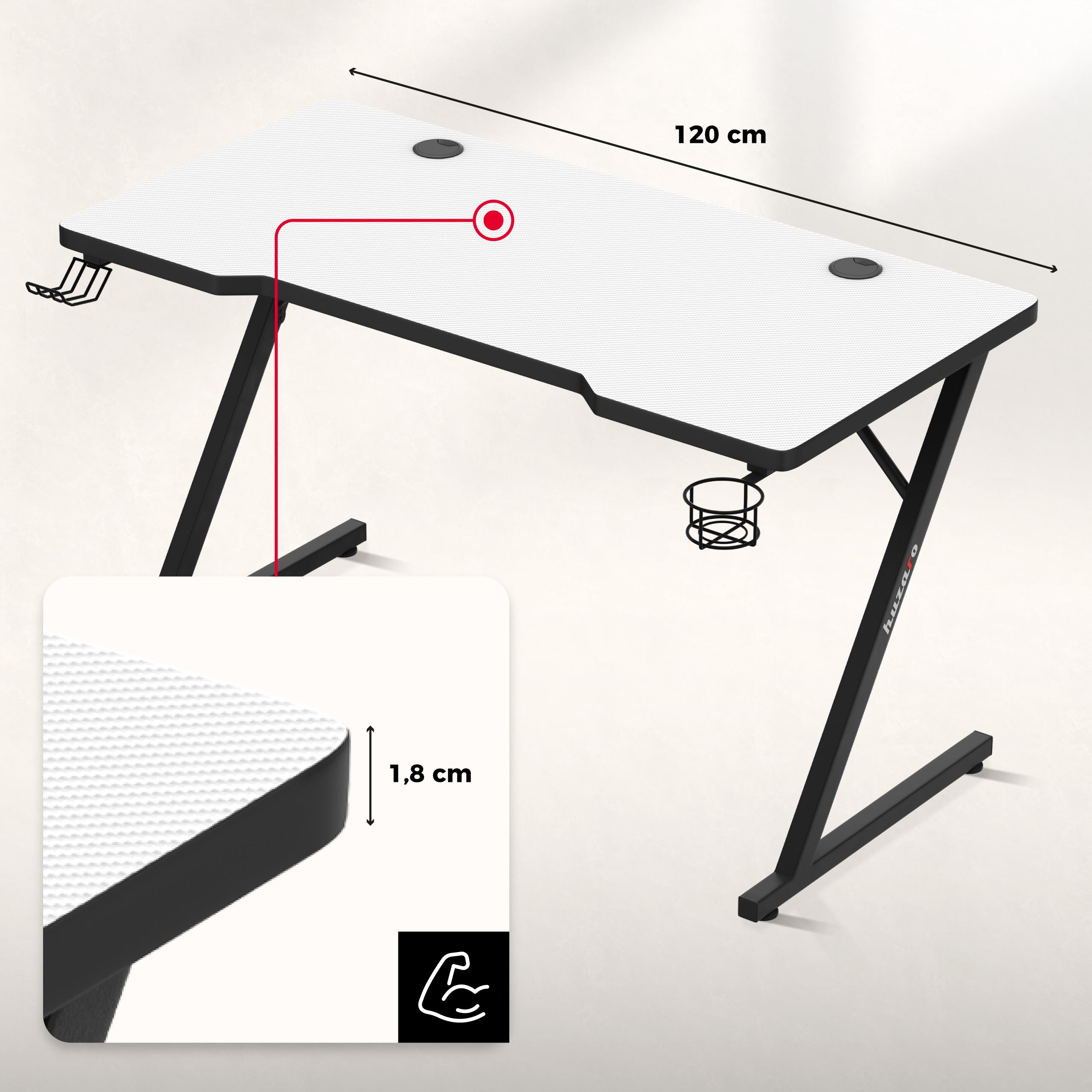 Arbeitsplatte mit Carbon Flex-Beschichtung