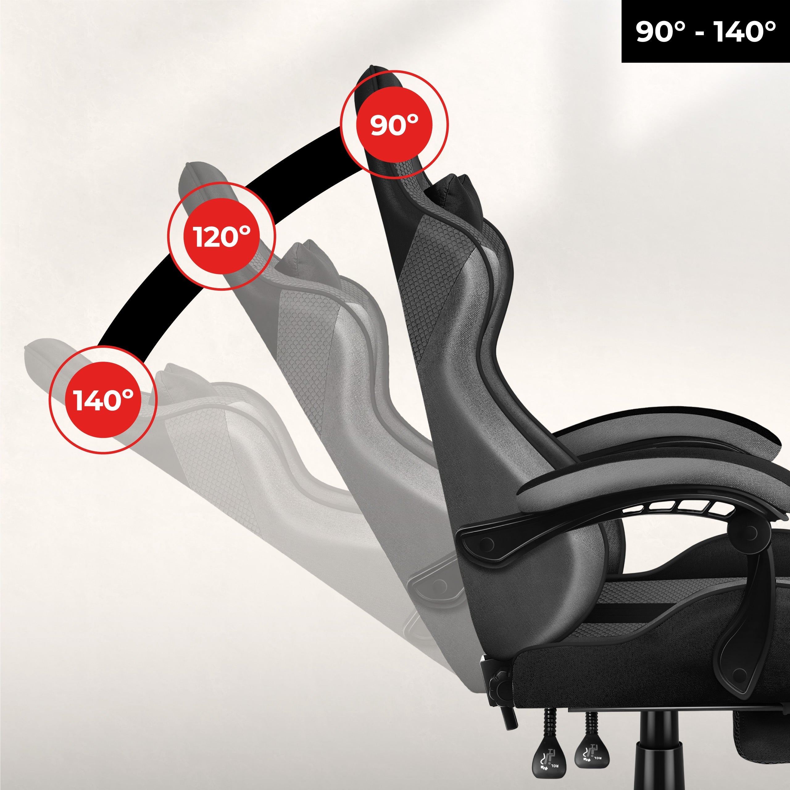 Bequemes Kippen der Rückenlehne