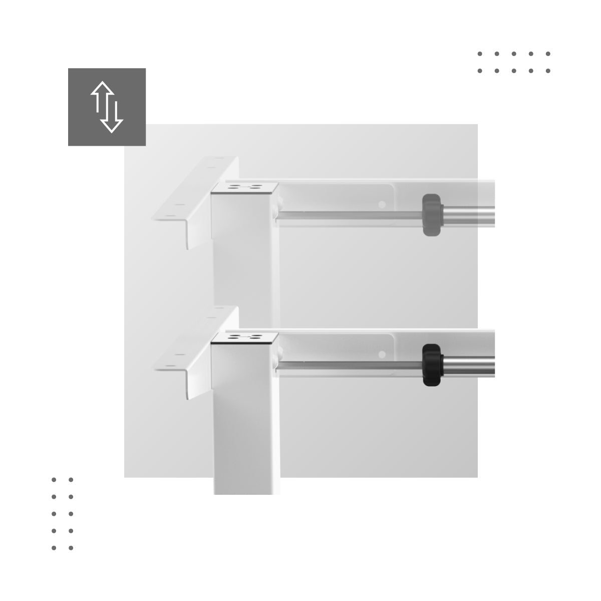 XENO 4.1 Schreibtischrahmen mit elektrischer Höhenverstellung