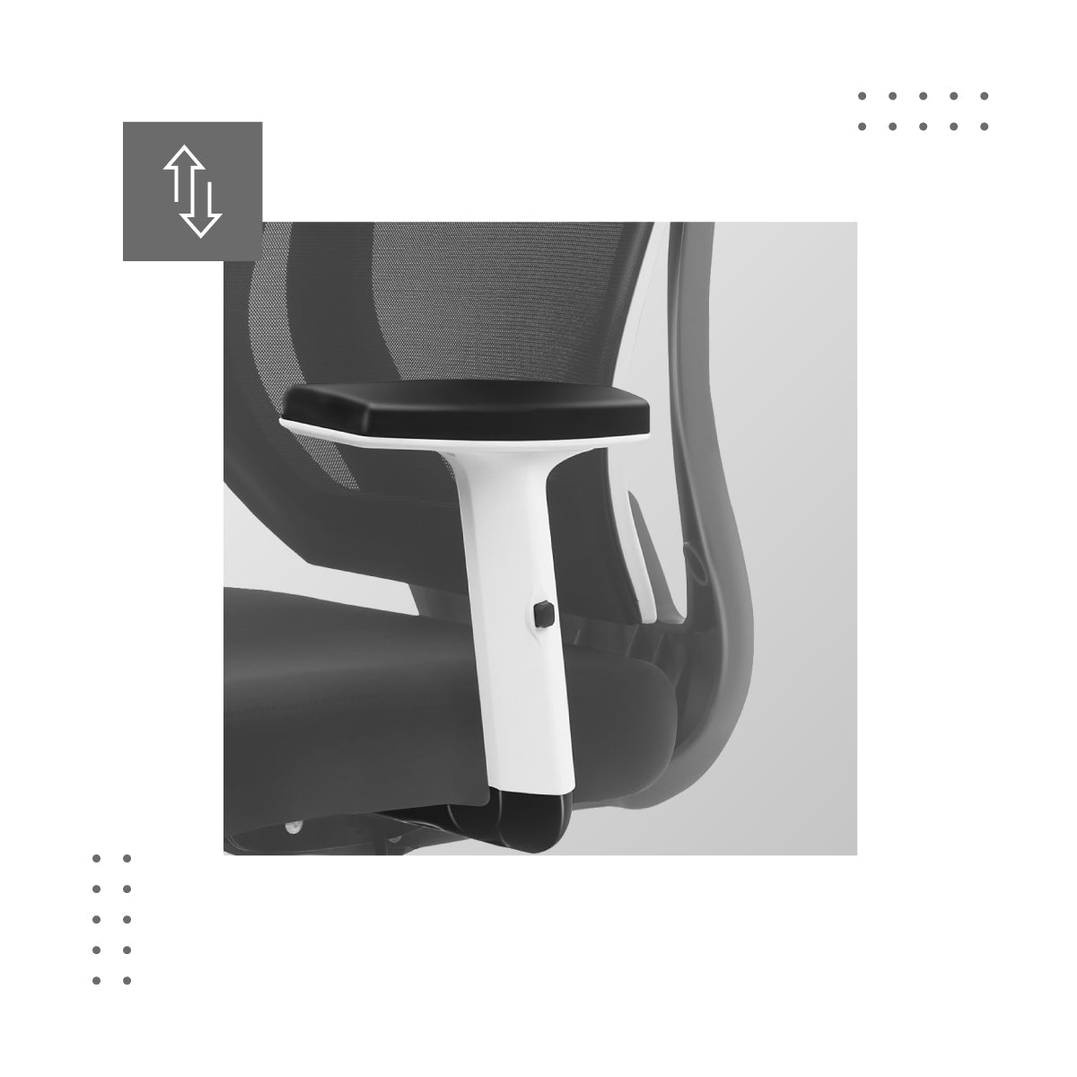 Verstellbare Armlehnen