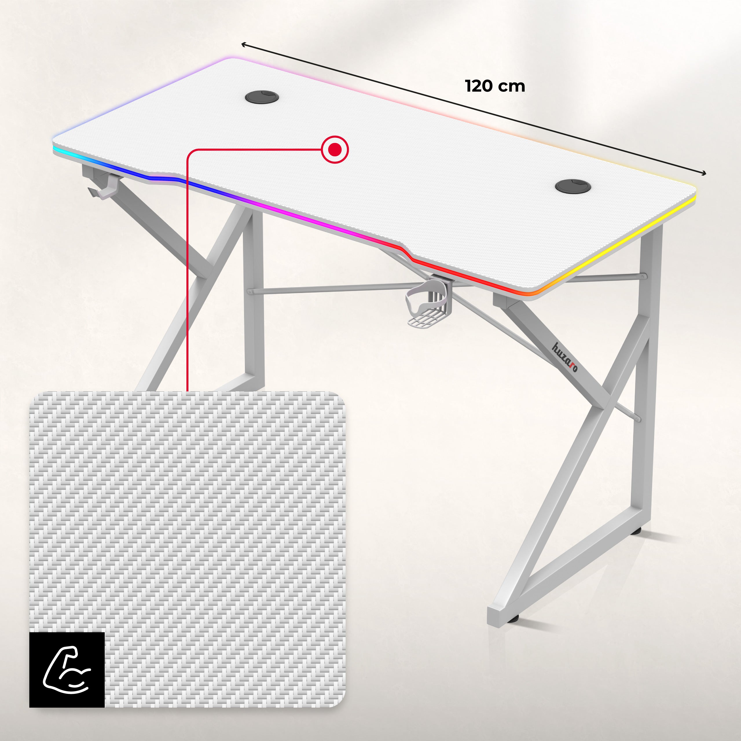 Arbeitsplatte mit Carbonbeschichtung