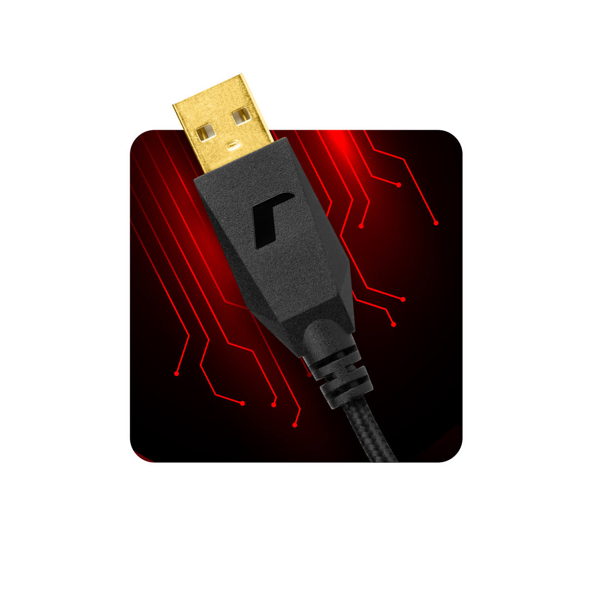 Goldbeschichteter USB-Stecker