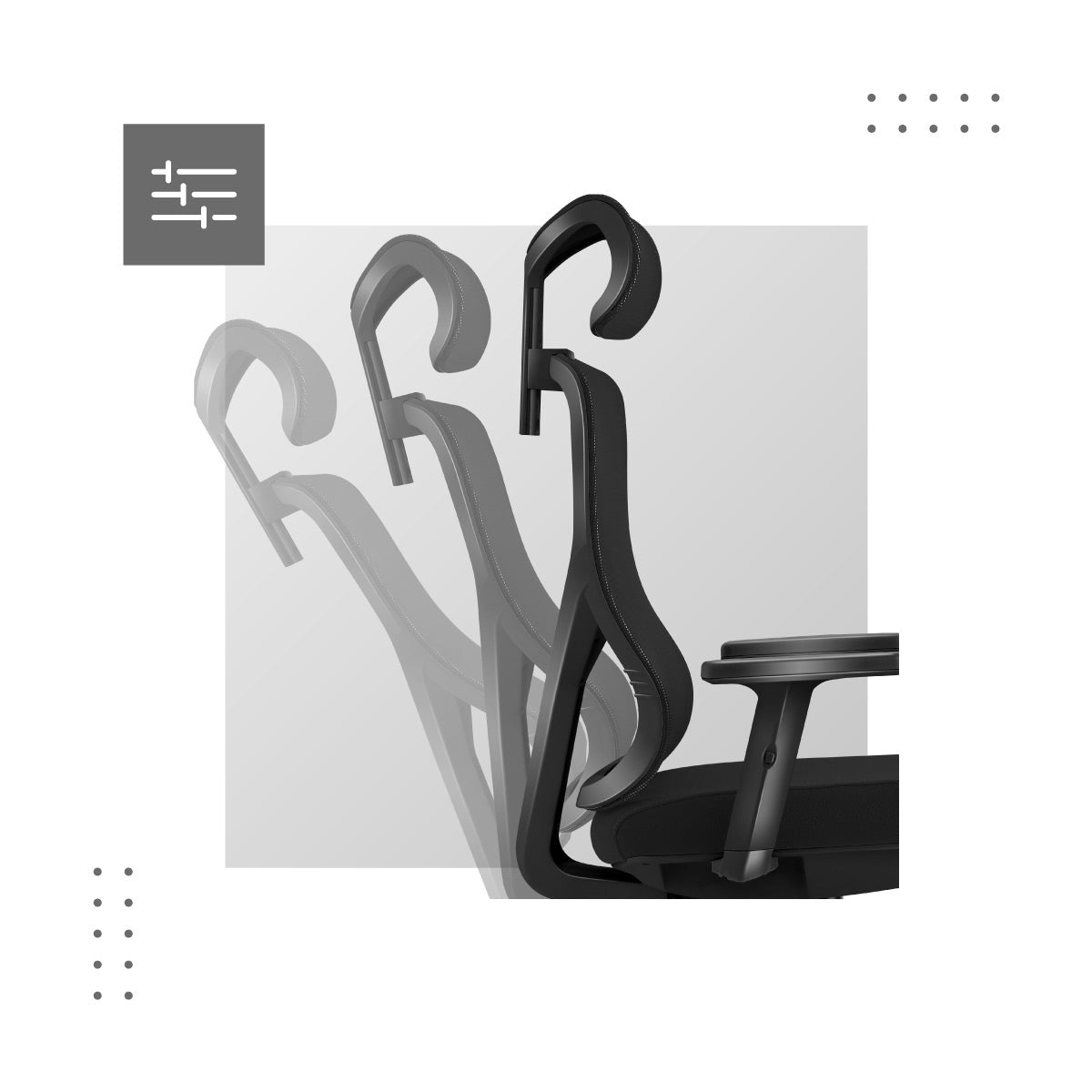 Passen Sie den ergonomischen Stuhl an Ihre individuellen Bedürfnisse an