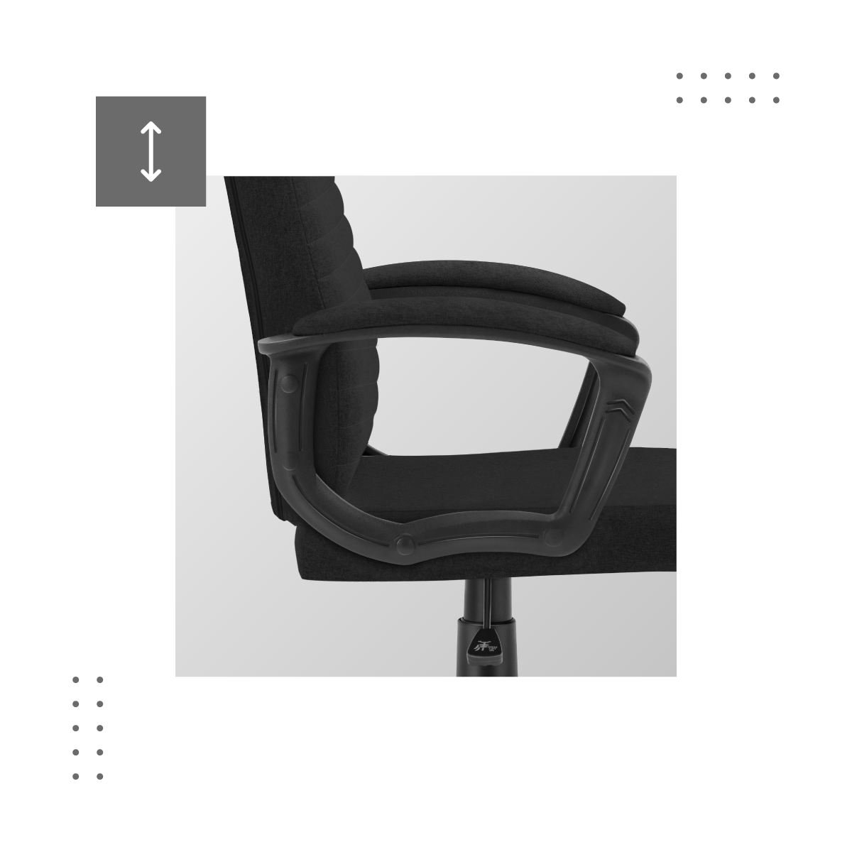 Ergonomiczny stelaż w fotelu Boss 2.5 Black