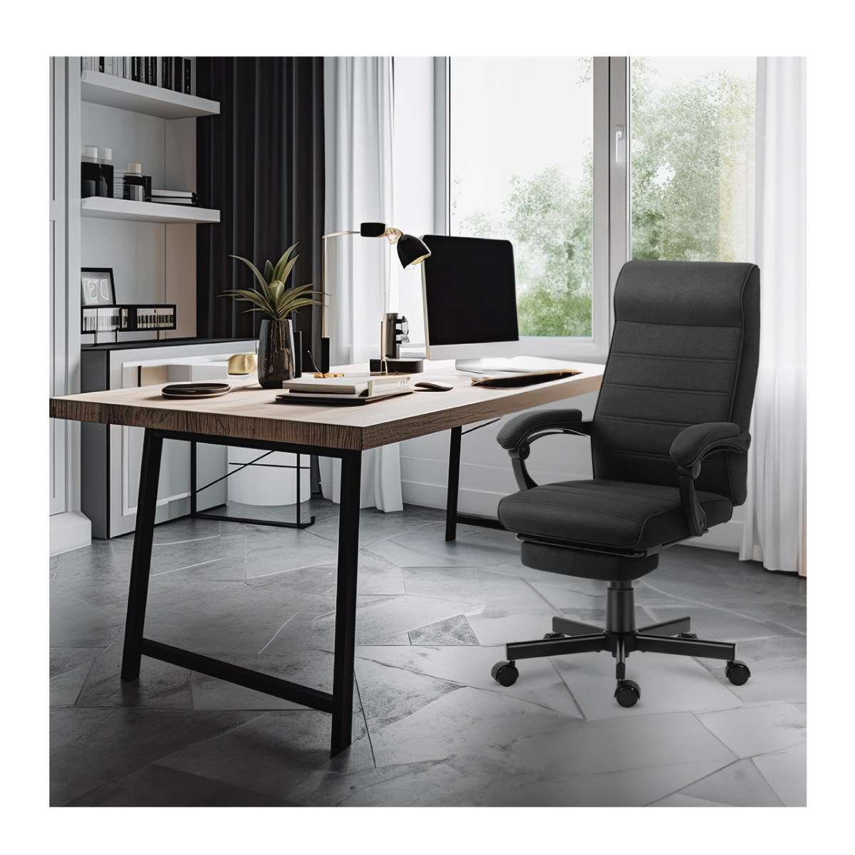 Lewy bok fotela Mark Adler Boss 4.4 Black