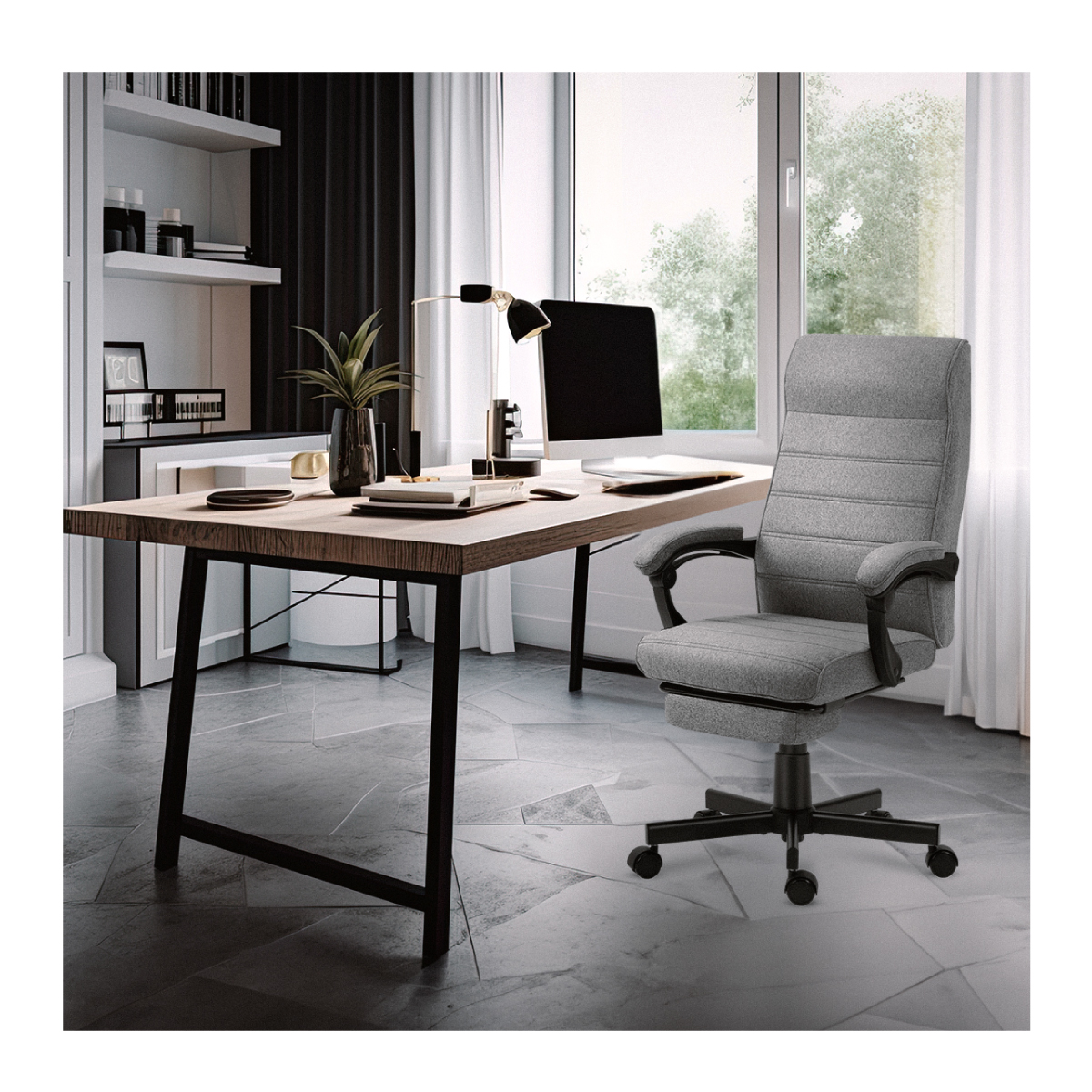 fotel Mark Adler Boss 4.4 Grey aranżacja