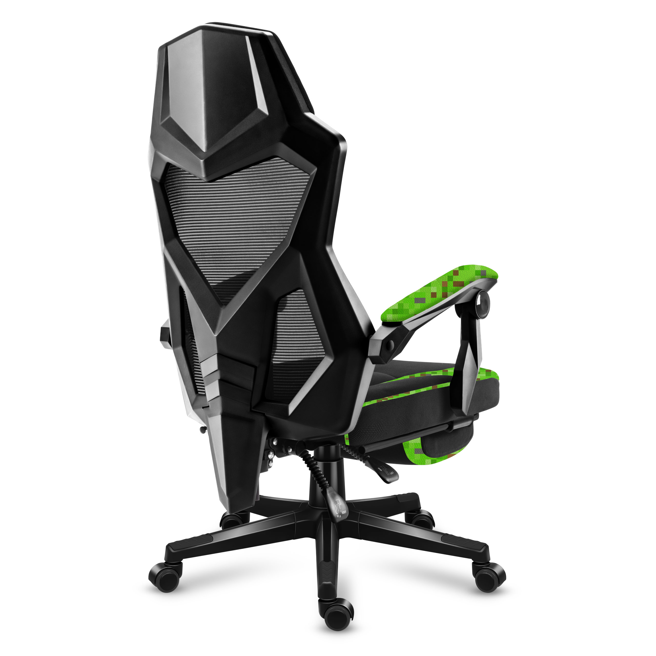 Lewy skos fotela gamingowego Huzaro Force 7.6 Grey