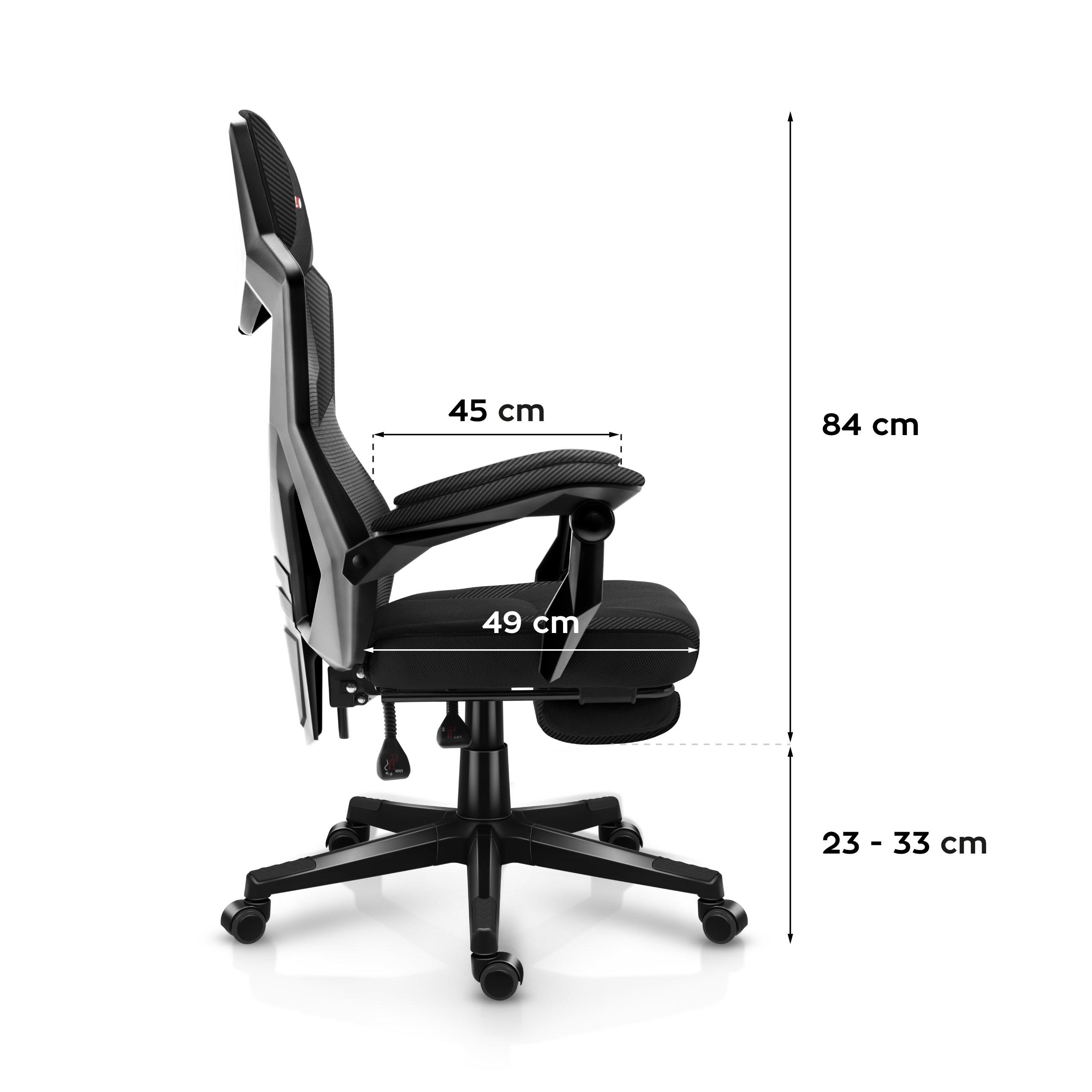 Zbliżenia na fotel Huzaro Force 7.6 Grey