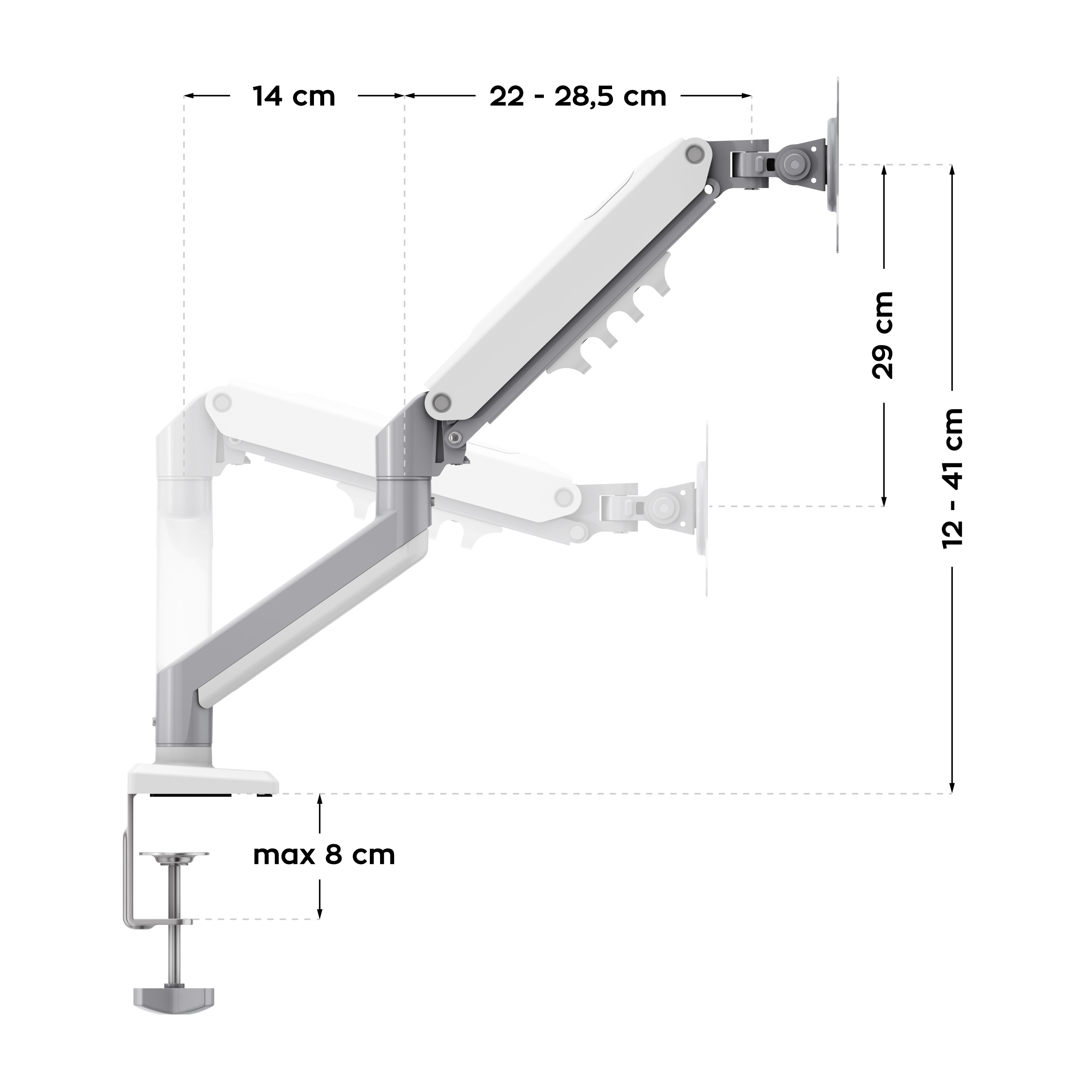 Wymiary uchwytu Motion 1.2