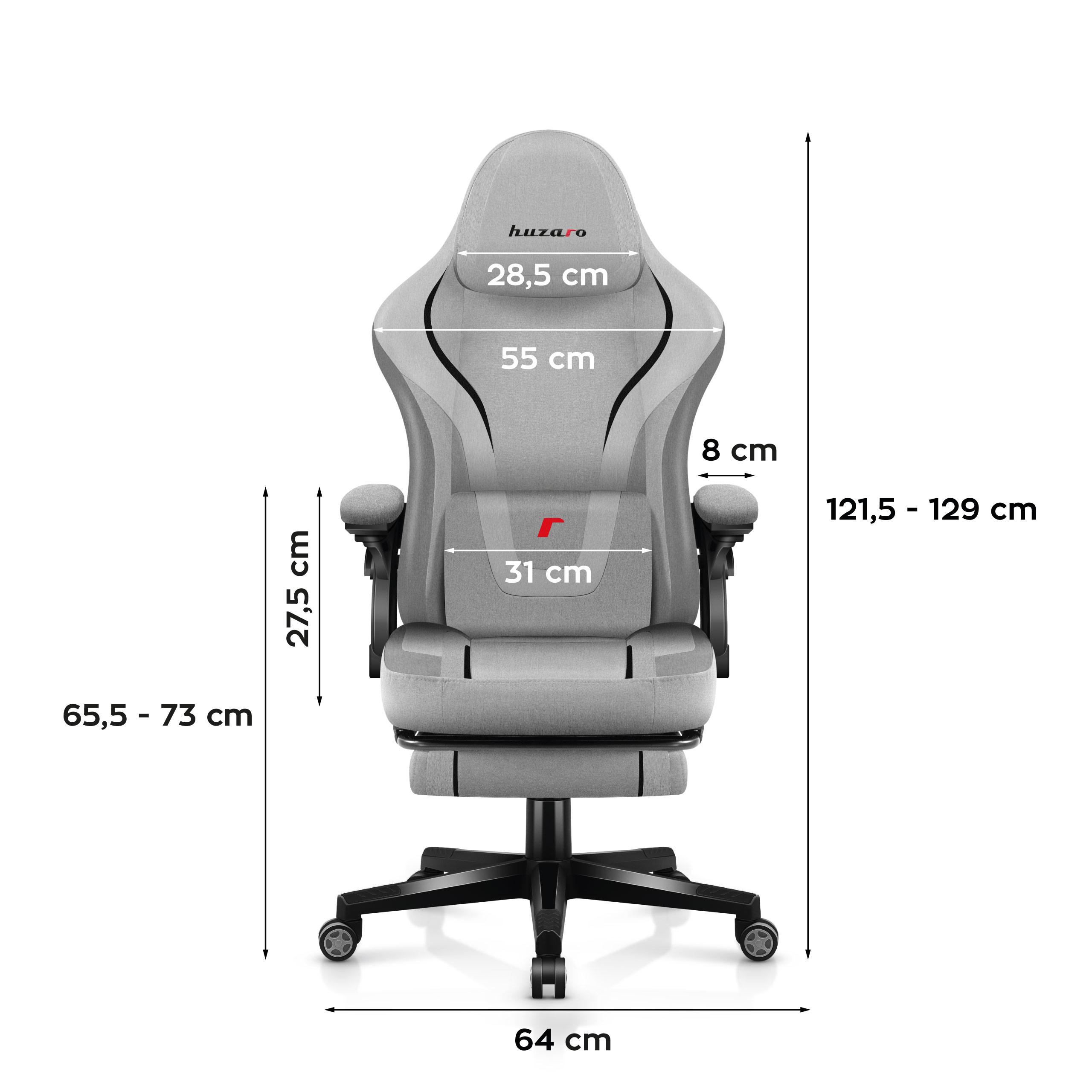 Wymiary fotela Force 4.6