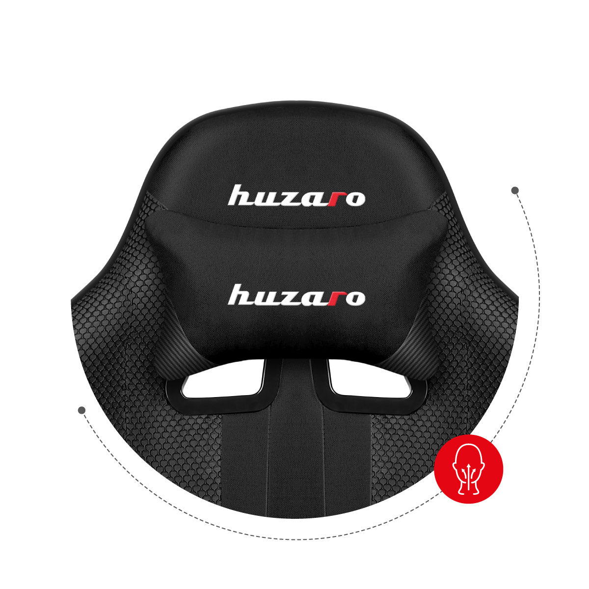Poduszka lędźwiowa do fotela gamingowa Huzaro Force 4.7 Carbon Mesh