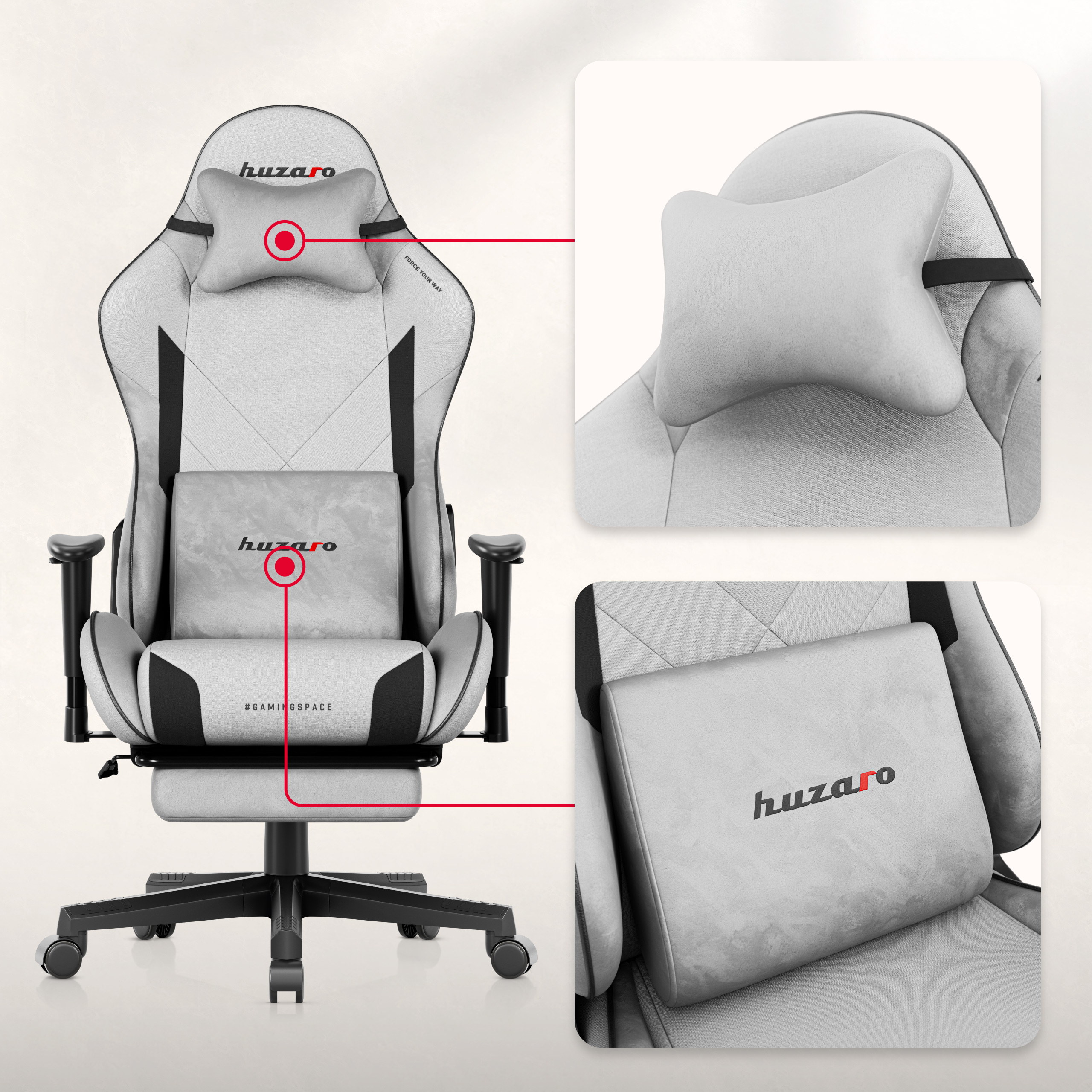 Technologia molded foam Huzaro Force 7.6 Grey