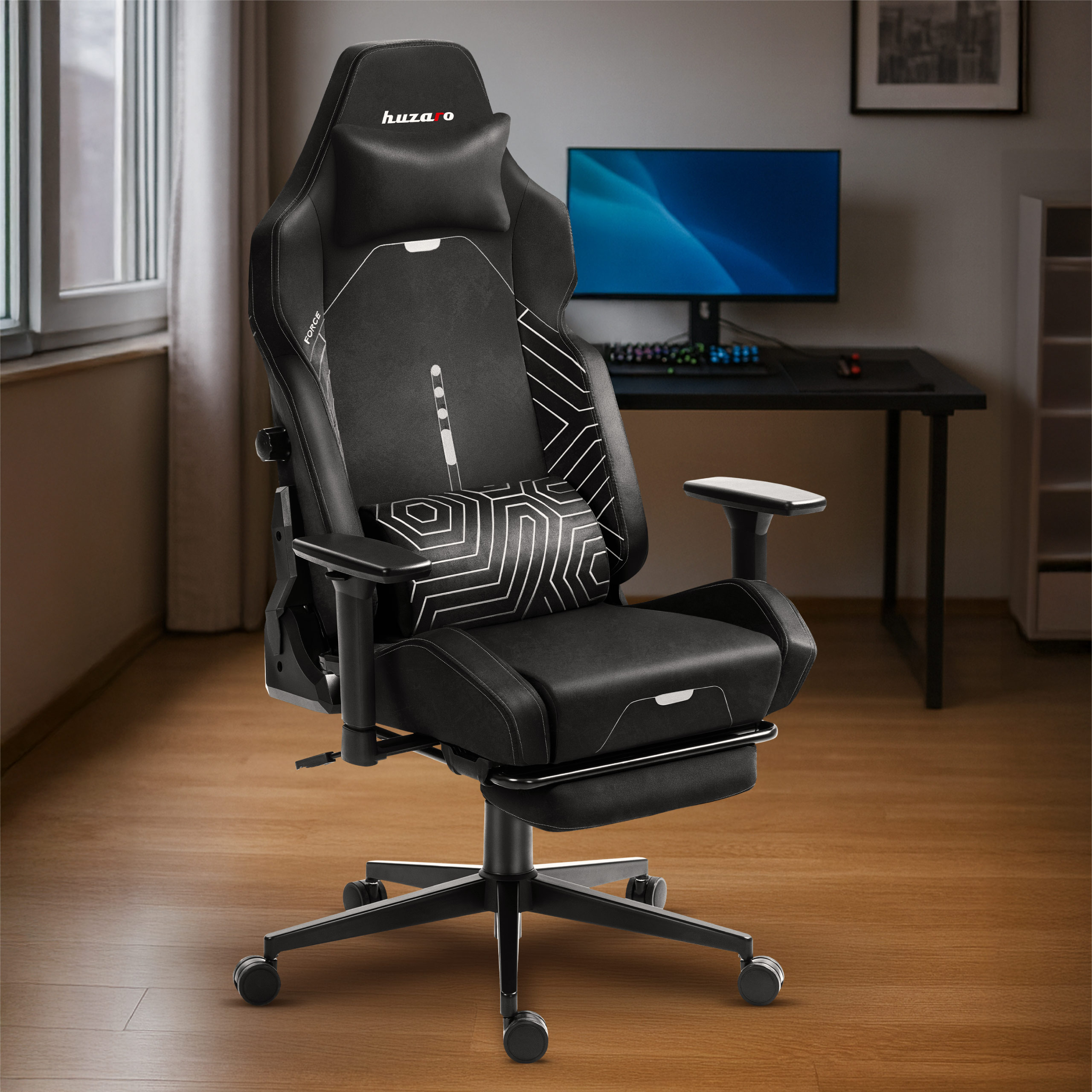 Tył fotela gamingowego Huzaro Force 7.6