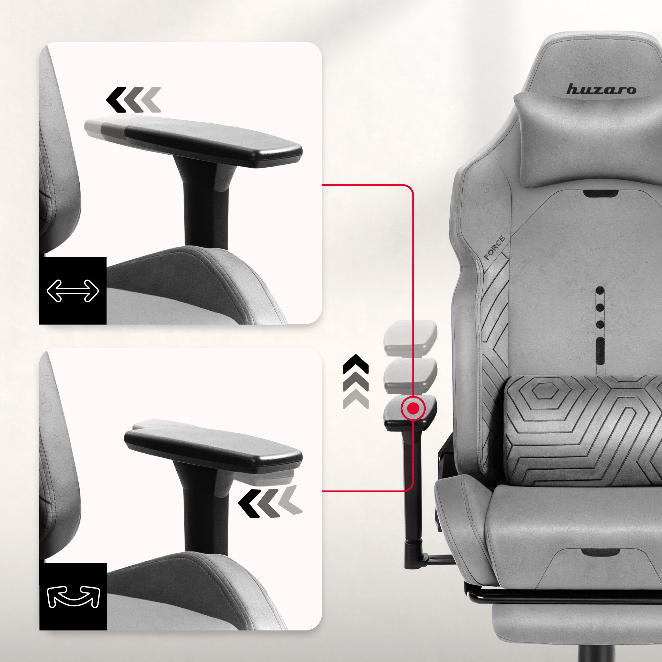 Funkcja bujania Huzaro Force 7.6 Grey