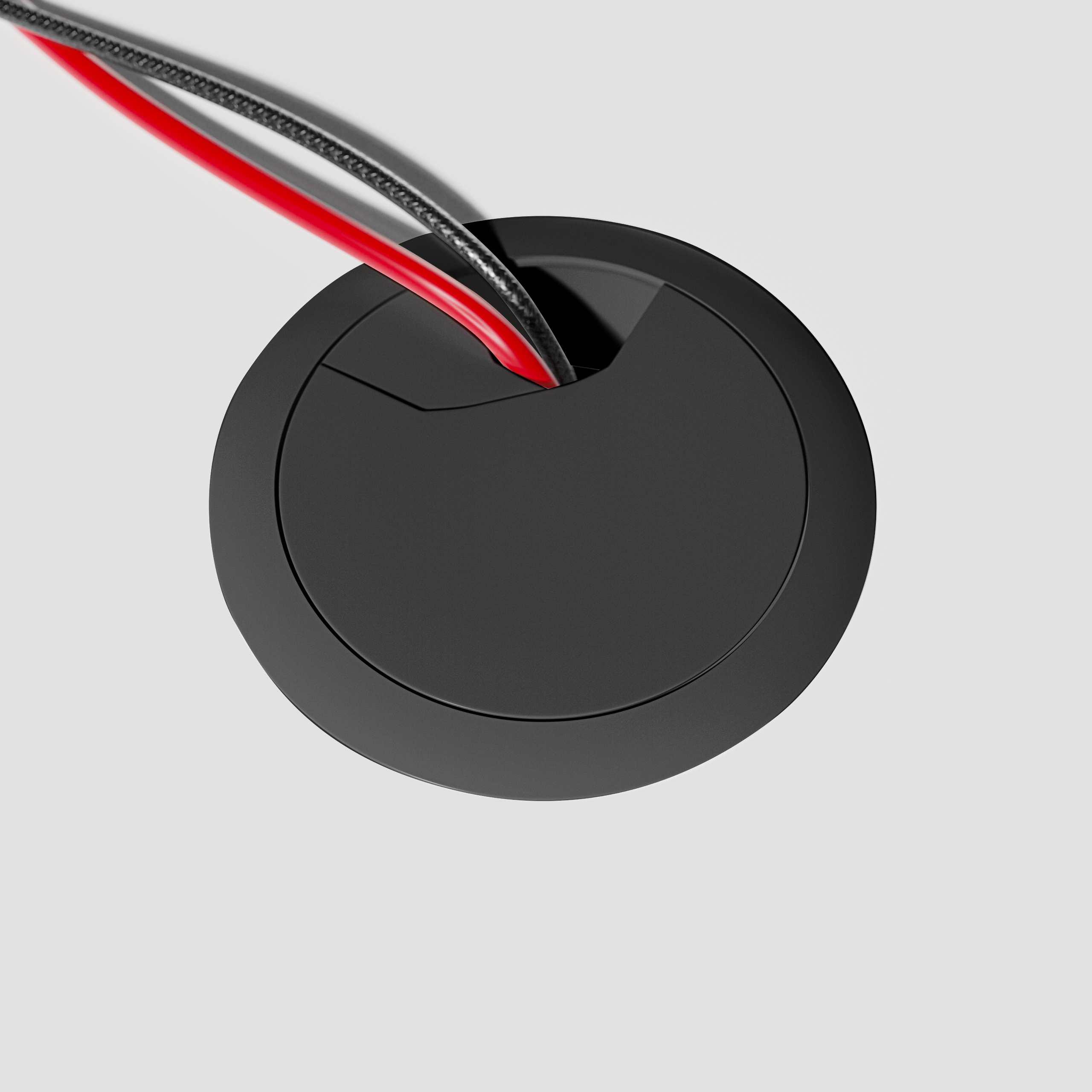 Hero 1.6 gaming desk cable inlets