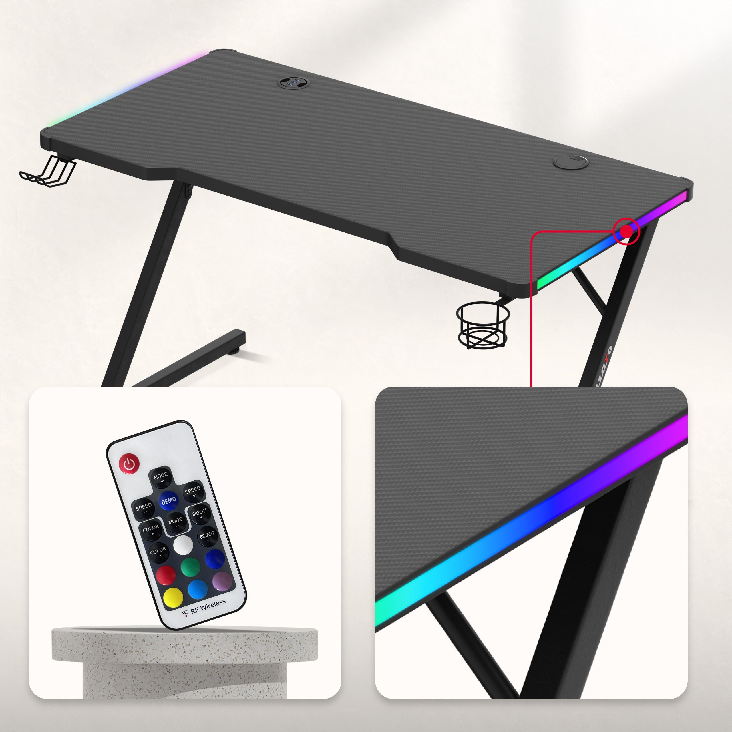 Oświetlenie RGB LED biurka Hero 2.5 RGB